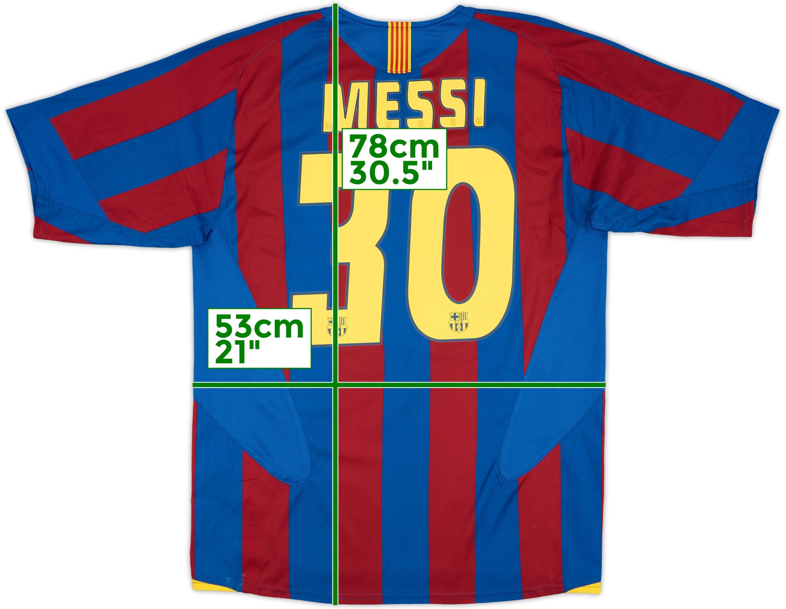 2005-06 Barcelona Home Shirt Messi #30 - 9/10 - (M)