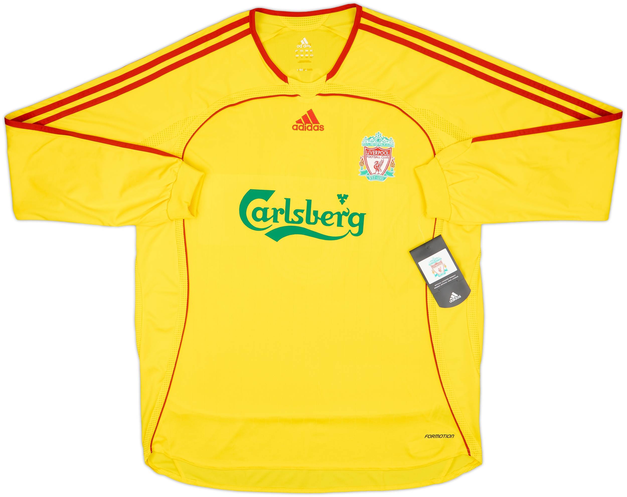 2006-07 Liverpool Player Issue Away L/S Shirt Gerrard #8 (XL)