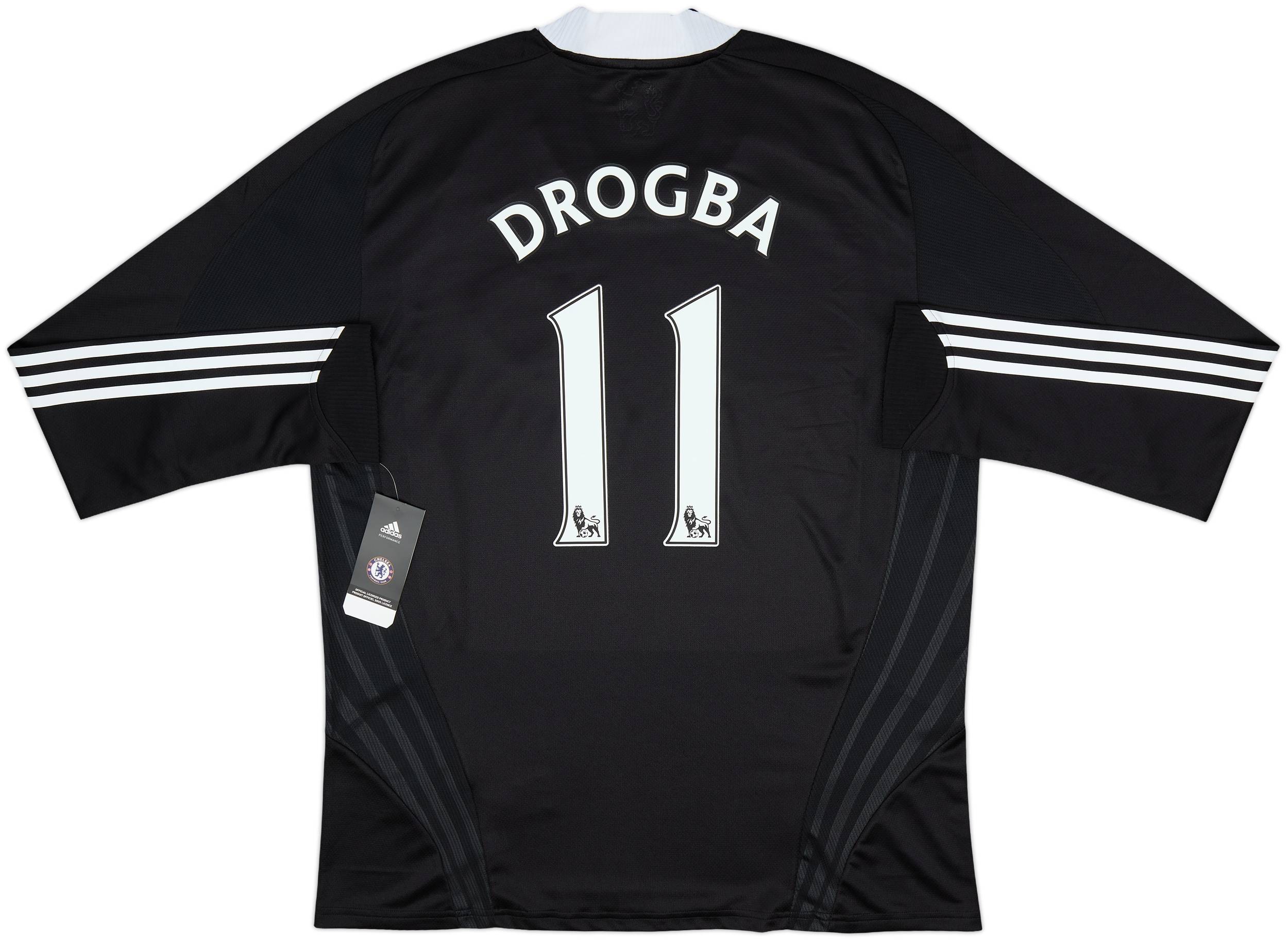 【正規品】adidas Chelsea FC DROGBA 11 シャツ 2008-09 Chelsea Player Issue Away L/S Shirt Drogba #11 (XL)