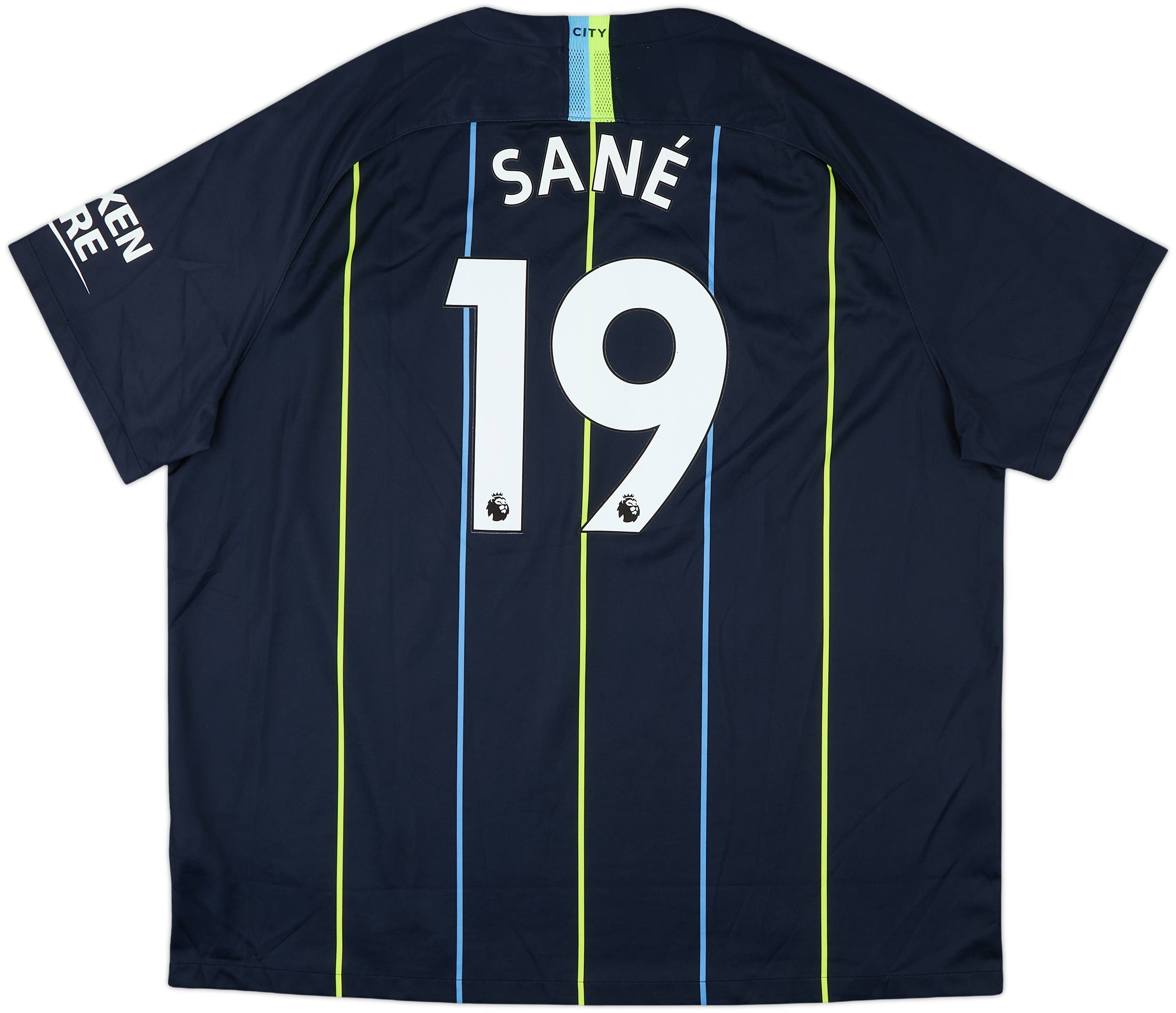 2018-19 Manchester City Away Shirt Sane #19 - 9/10 - (3XL)