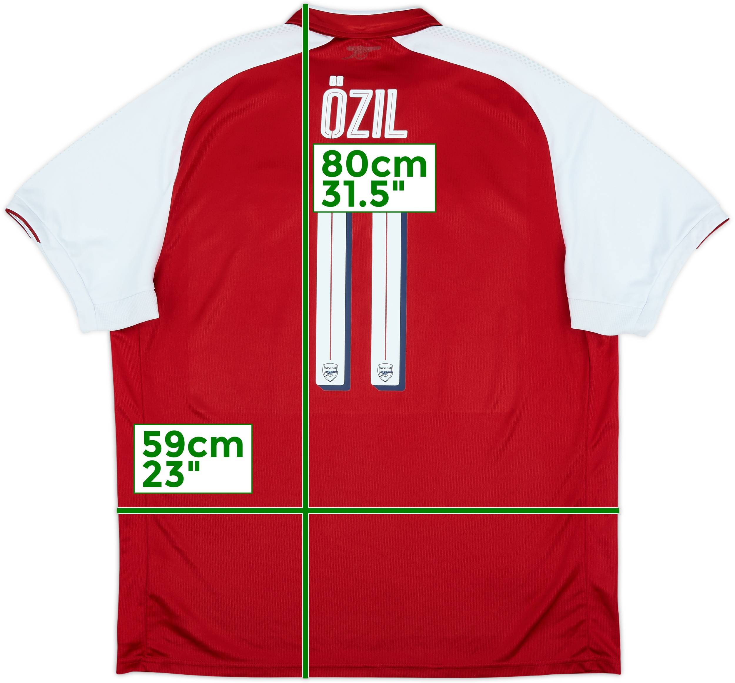 2017-18 Arsenal Home Shirt Ozil #11 - 8/10 - (XXL)