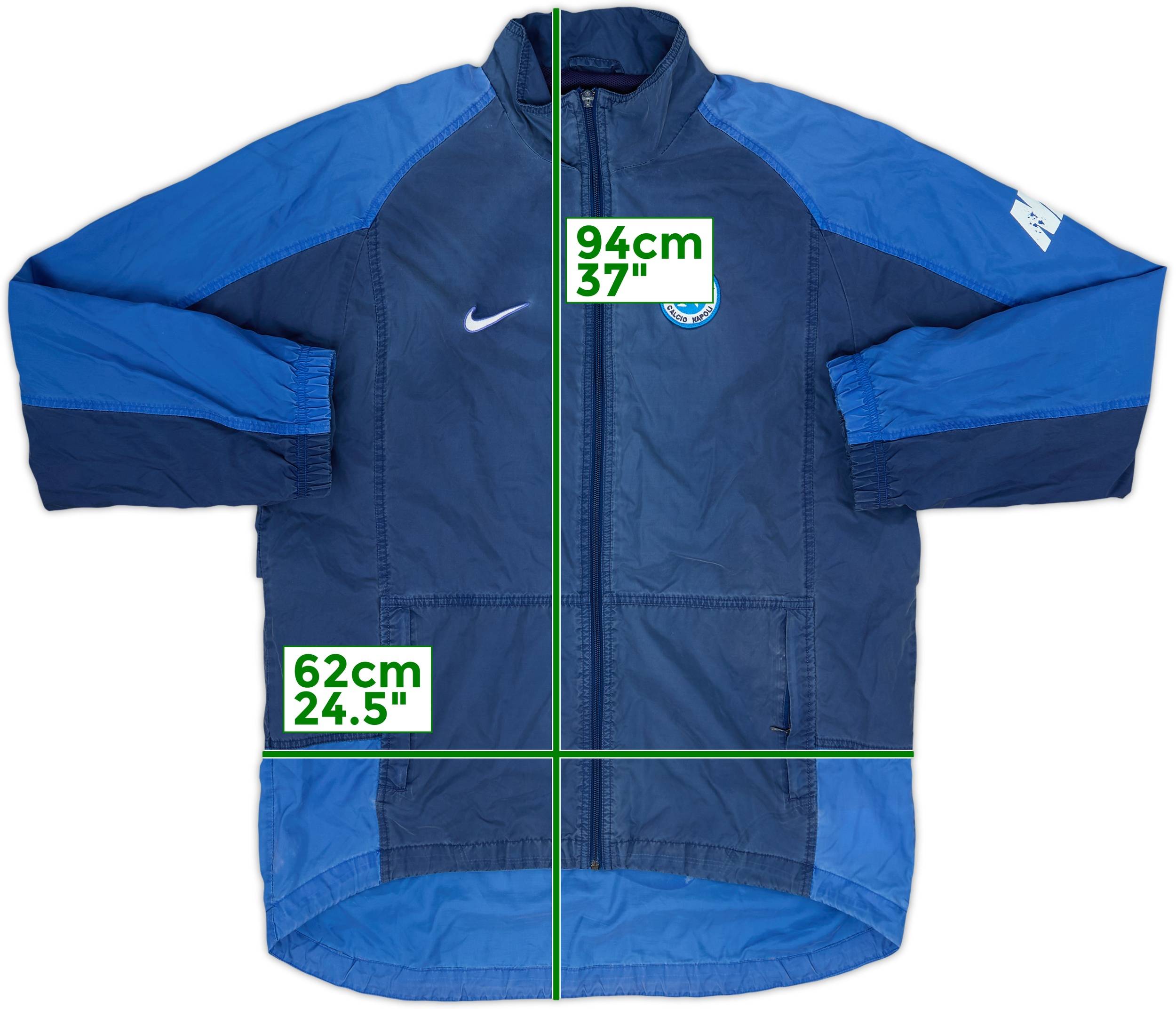 1998-99 Napoli Nike Track Jacket - 4/10 - (L)