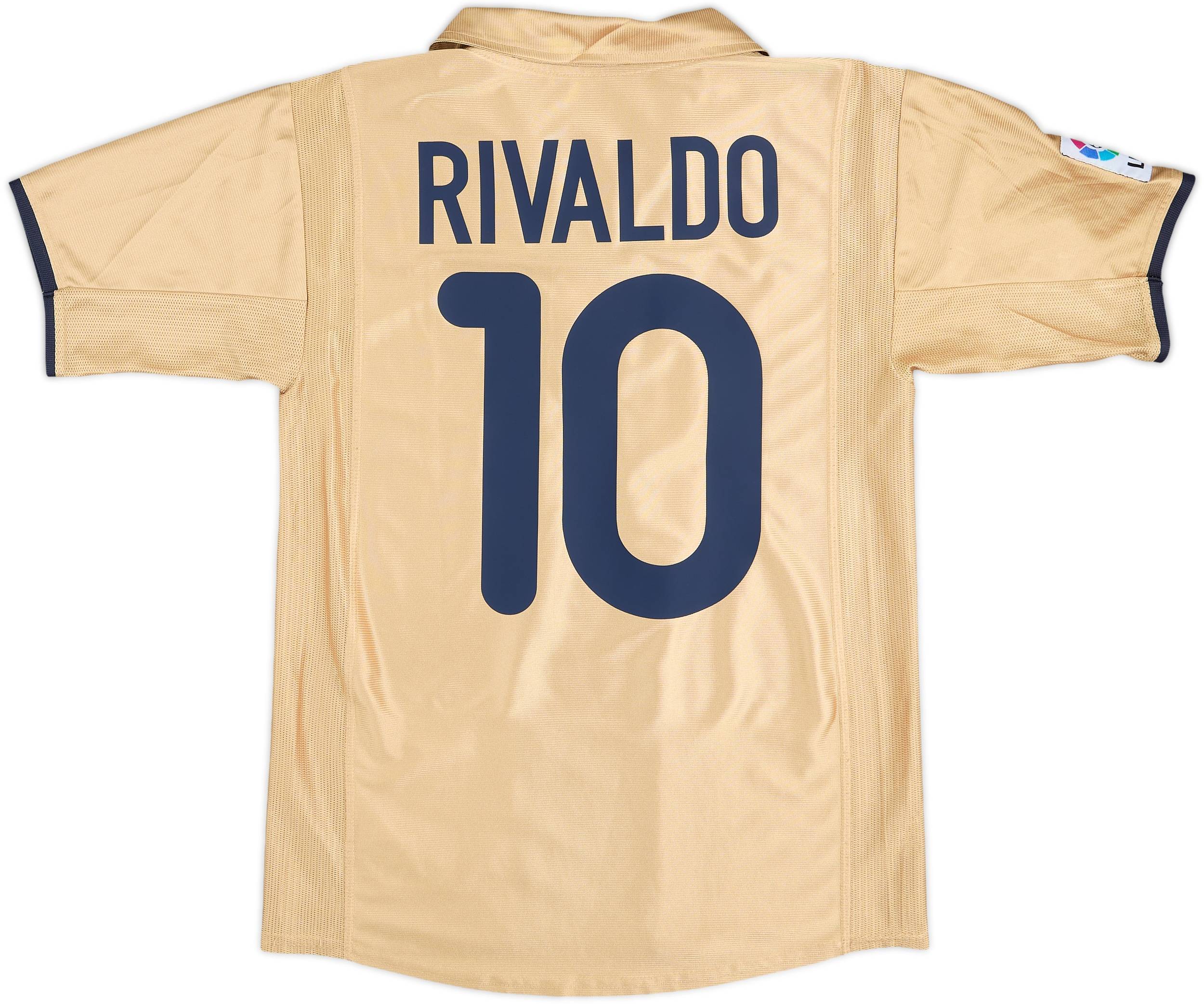 2001-03 Barcelona Away Shirt Rivaldo #10 - 8/10 - (XL.Boys)