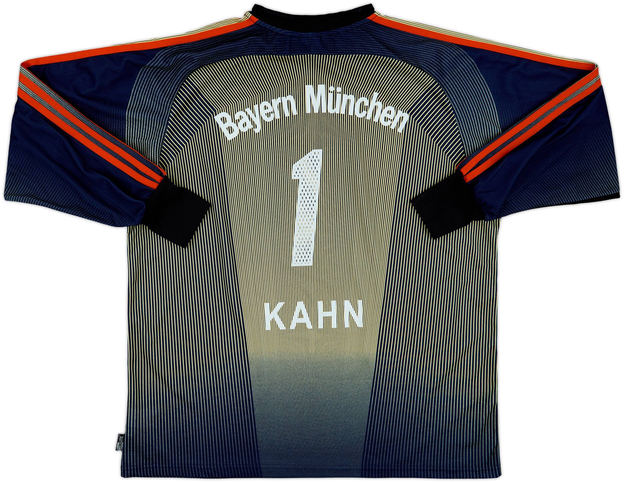 ウェア 2003-04 Bayern Munchen kahn 2003-04 Bayern Munich GK Shirt Kahn #1 - 7/10 - (XL)