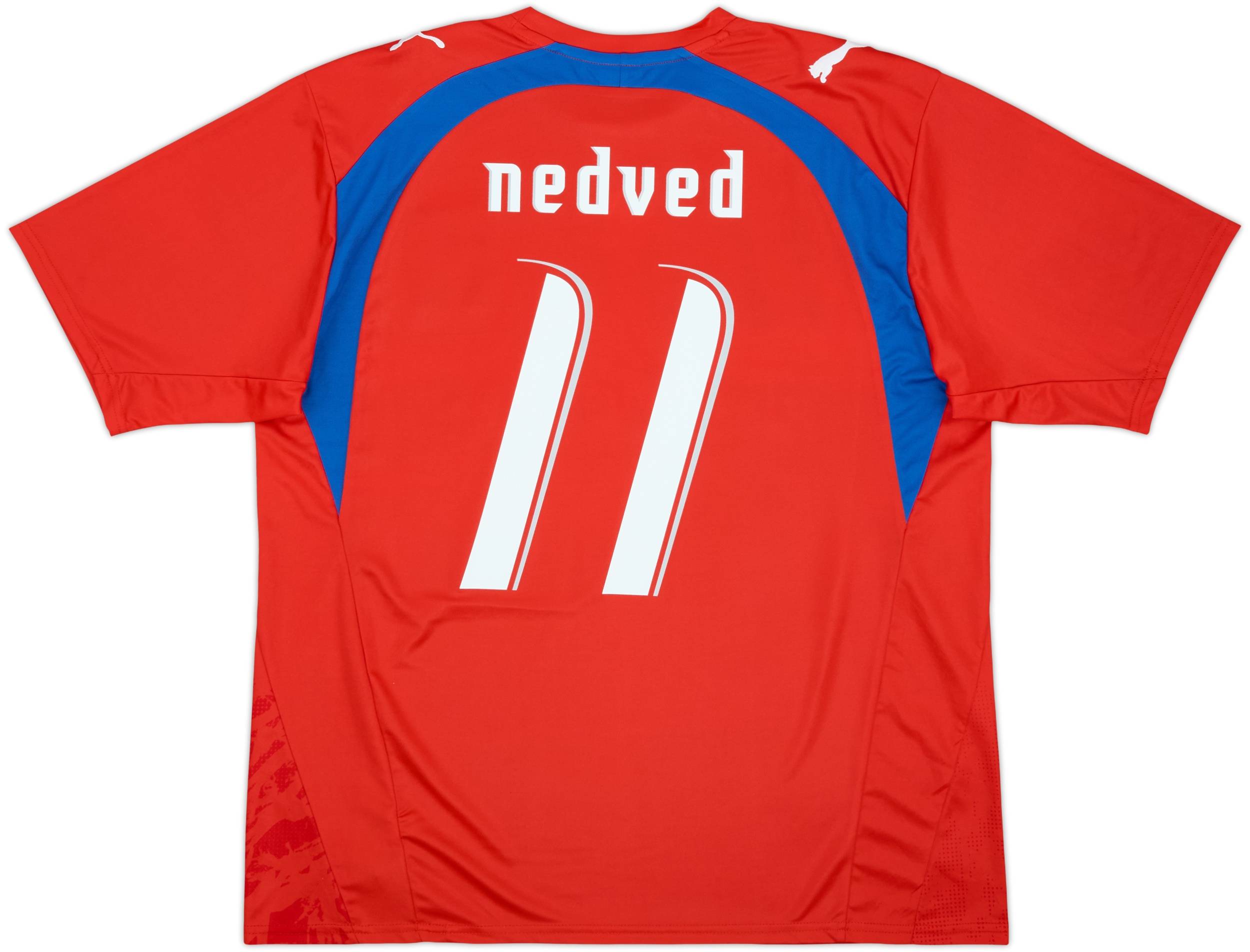 2006-08 Czech Republic Basic Home Shirt Nedved #11 - 8/10 - (XL)