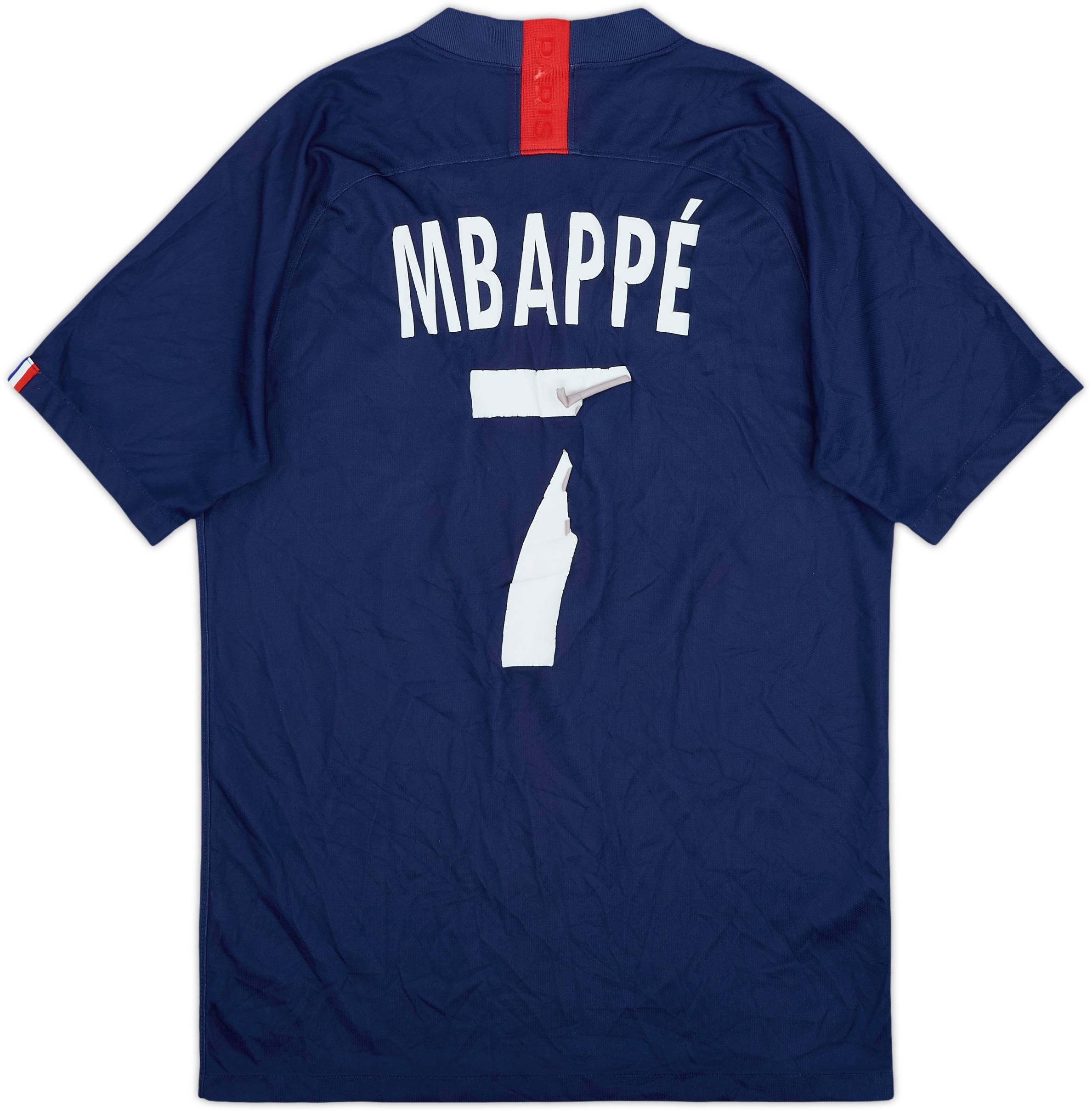 2019-20 Paris Saint-Germain Home Shirt Mbappe #7 - 3/10 - (S)