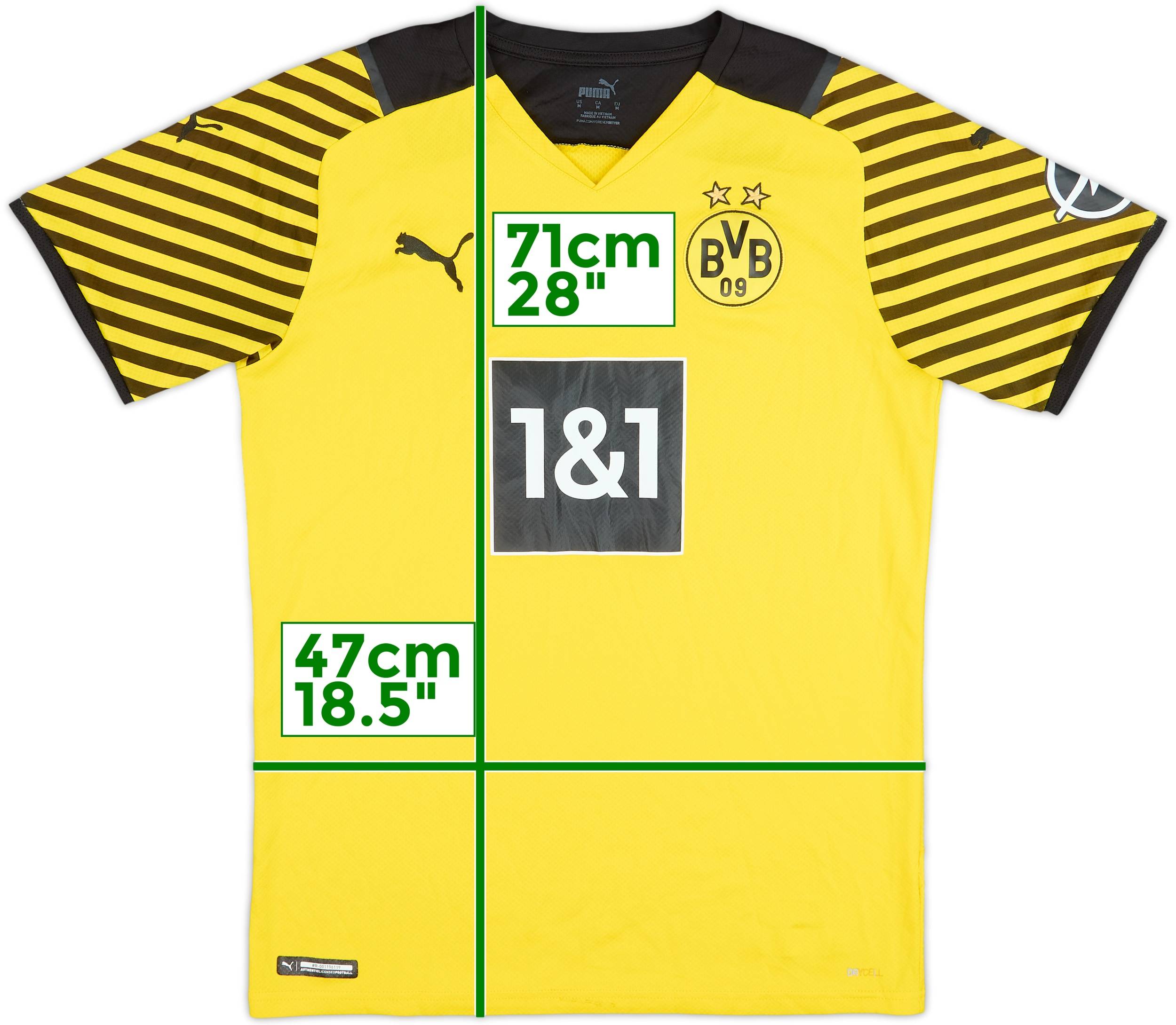 2021-22 Borussia Dortmund Home Shirt - 6/10 - (M)