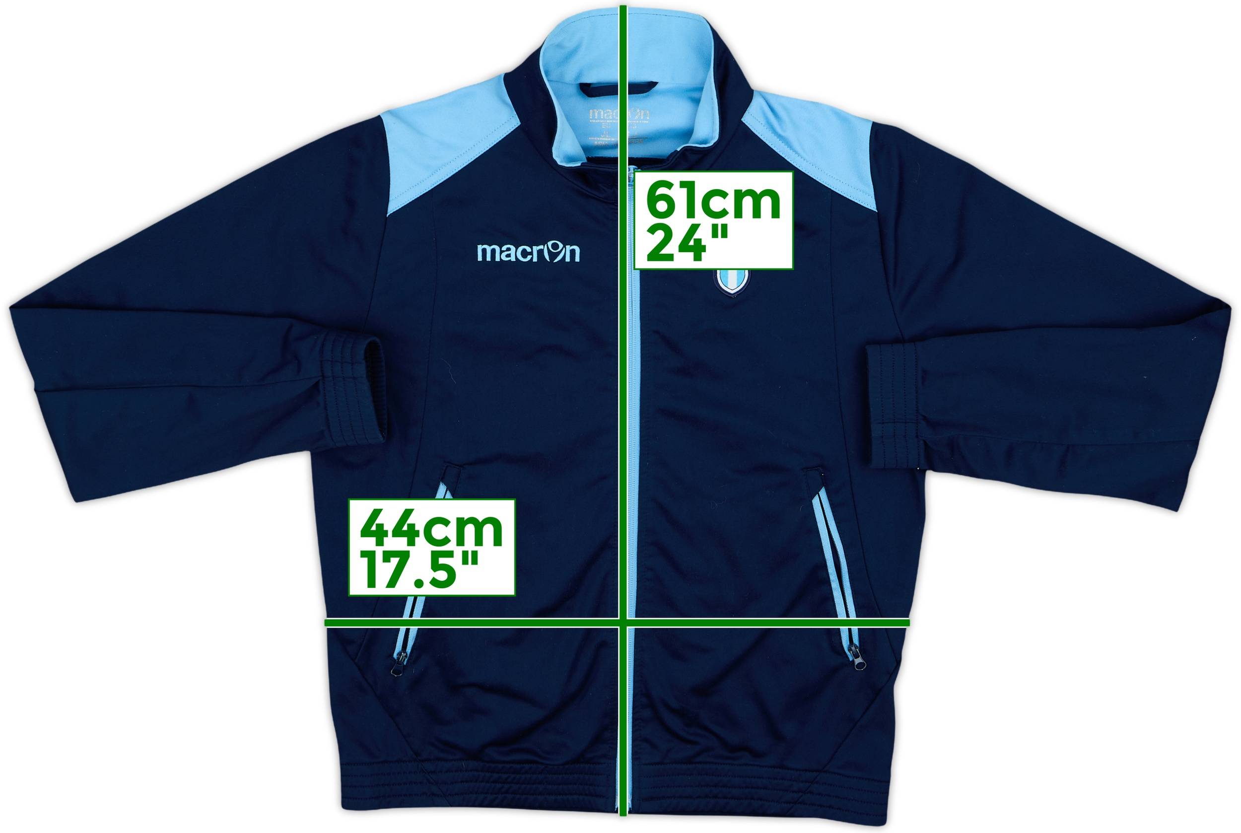 2014-15 Lazio Macron Track Jacket - 8/10 - (L.Boys)