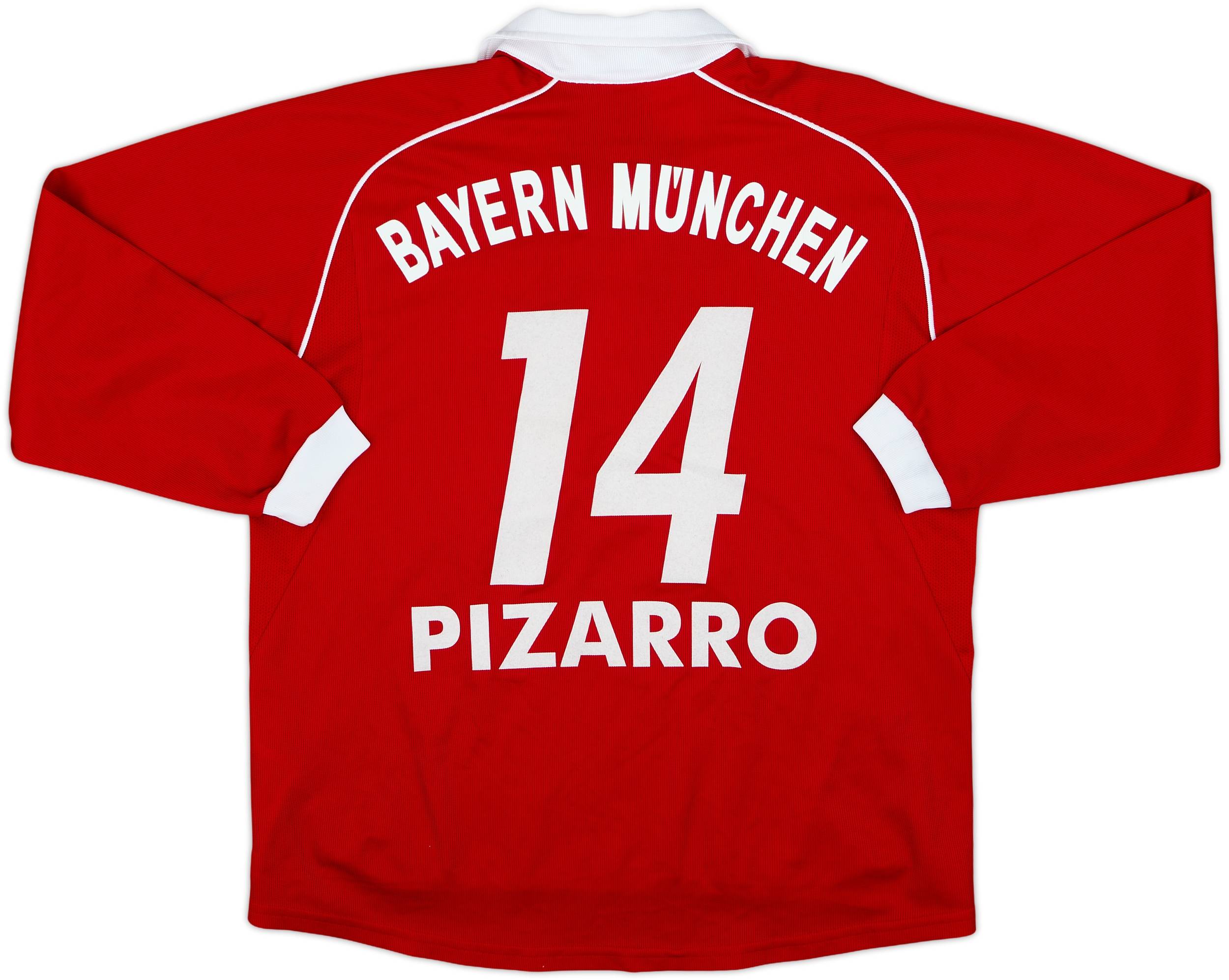 2005-06 Bayern Munich Home L/S Shirt Pizarro #14 - 7/10 - (L.Boys)