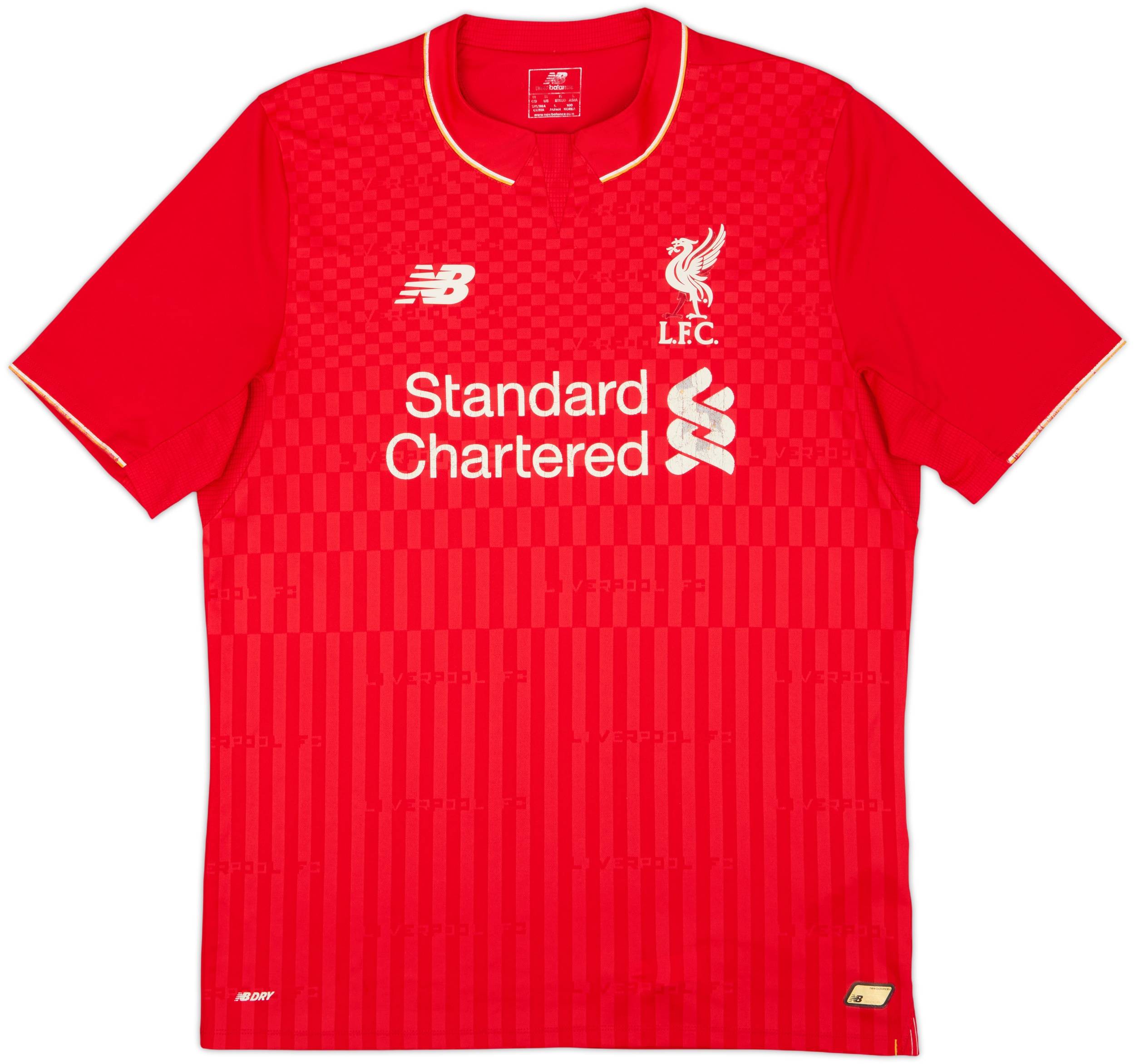 2015-16 Liverpool Home Shirt Gerrard #8 - 5/10 - (M)