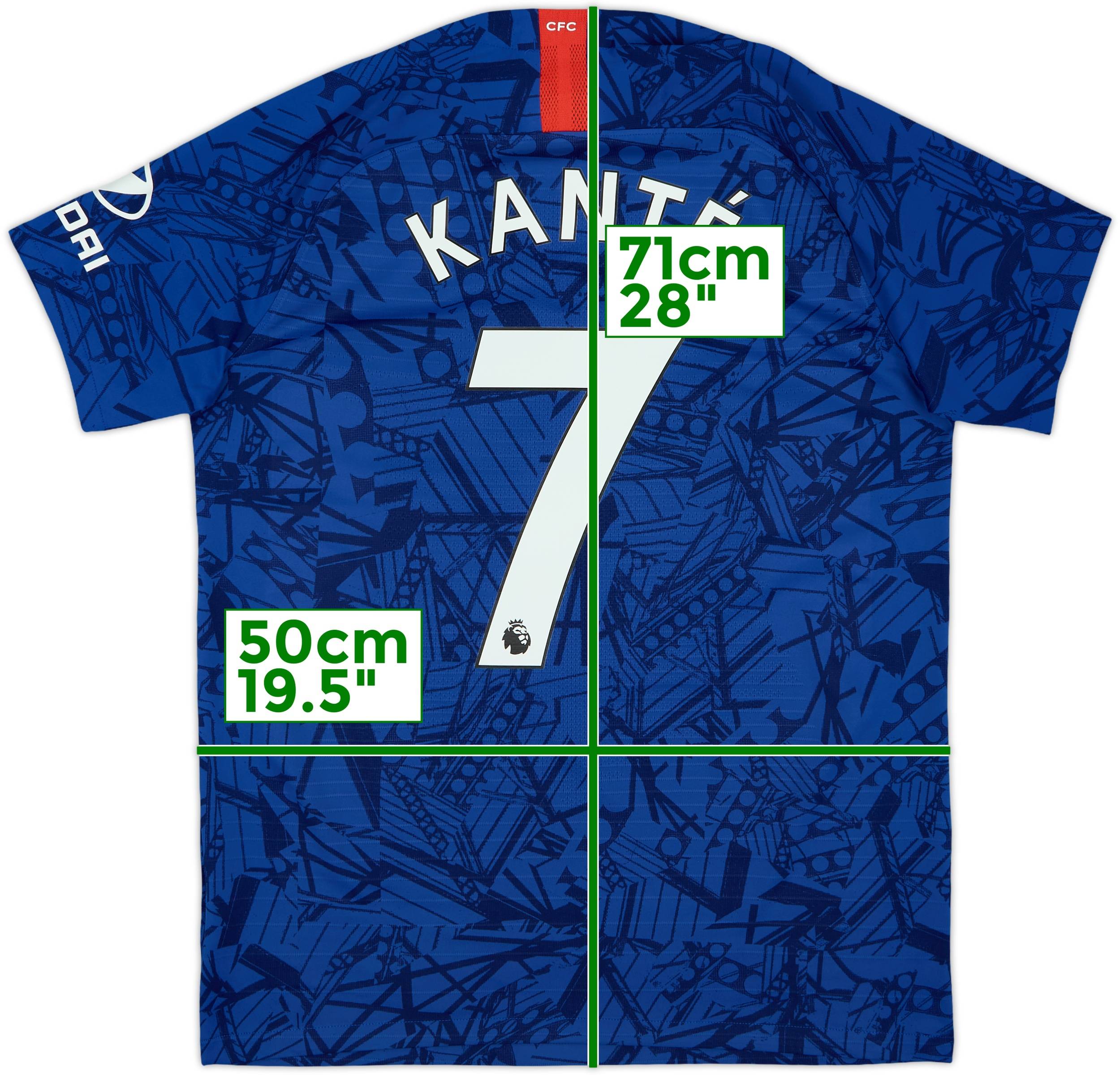 2019-20 Chelsea Authentic Home Shirt Kante #7 - 7/10 - (M)