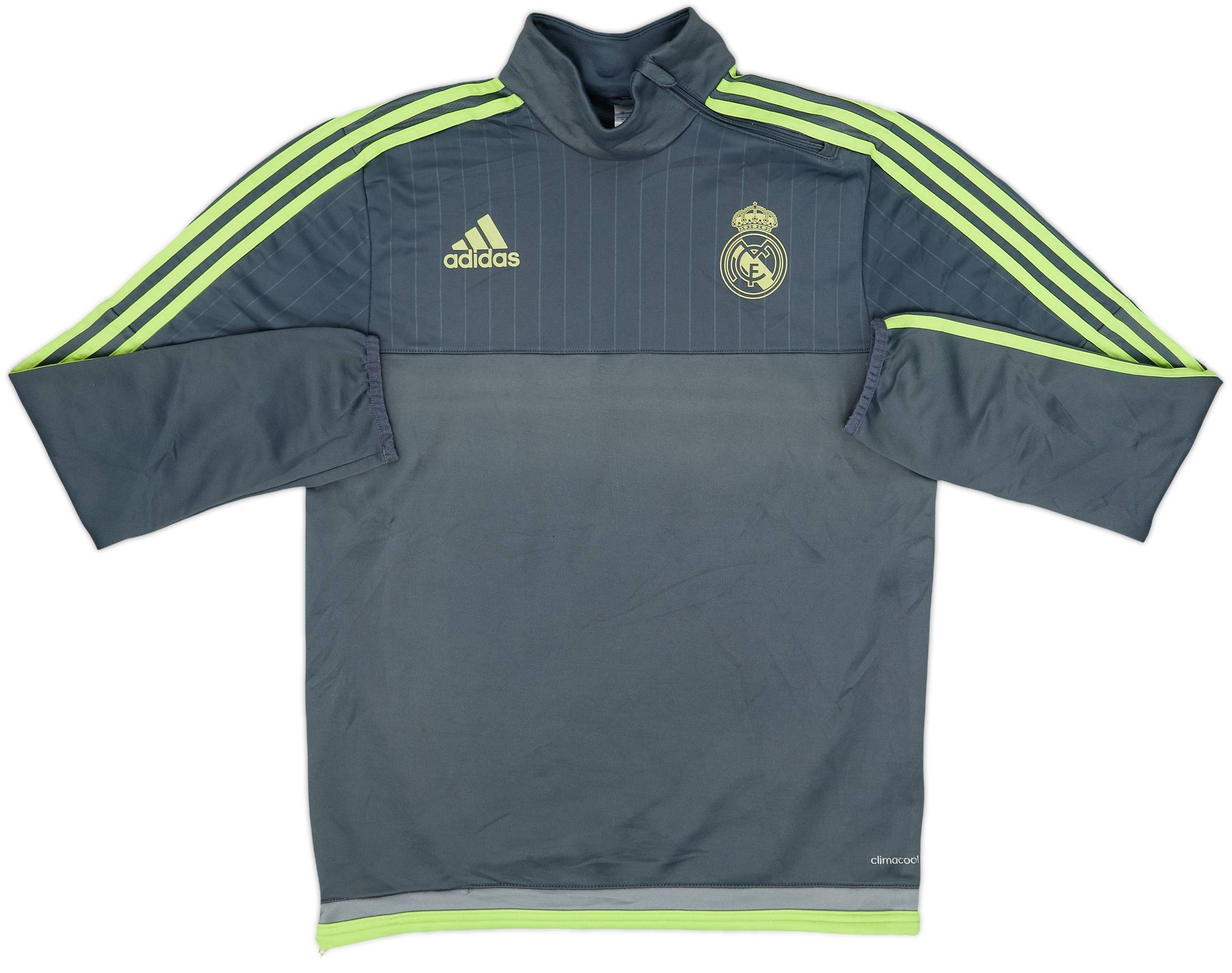 2015-16 Real Madrid adidas 1/4 Zip Training Top - 7/10 - (S)