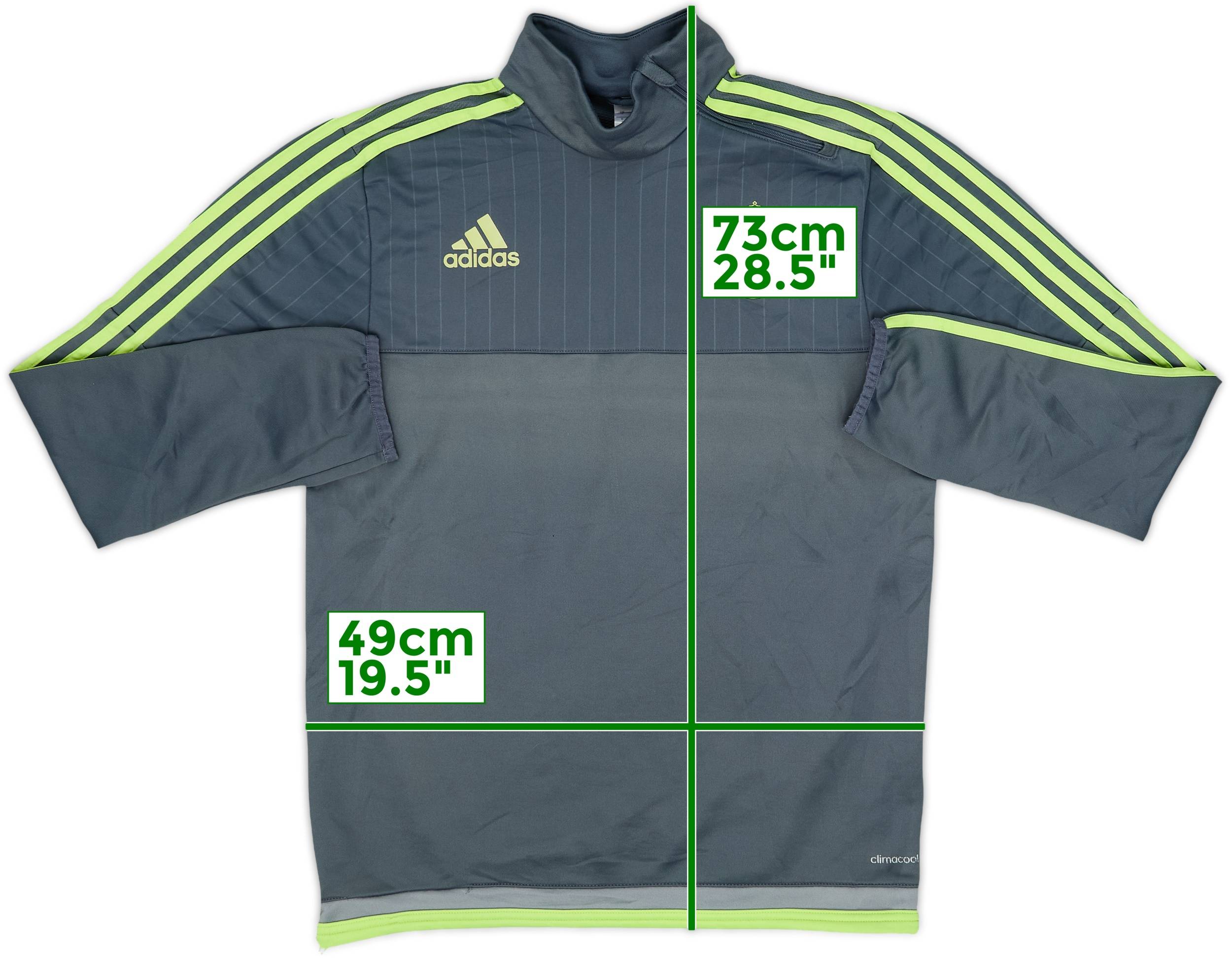 2015-16 Real Madrid adidas 1/4 Zip Training Top - 7/10 - (S)