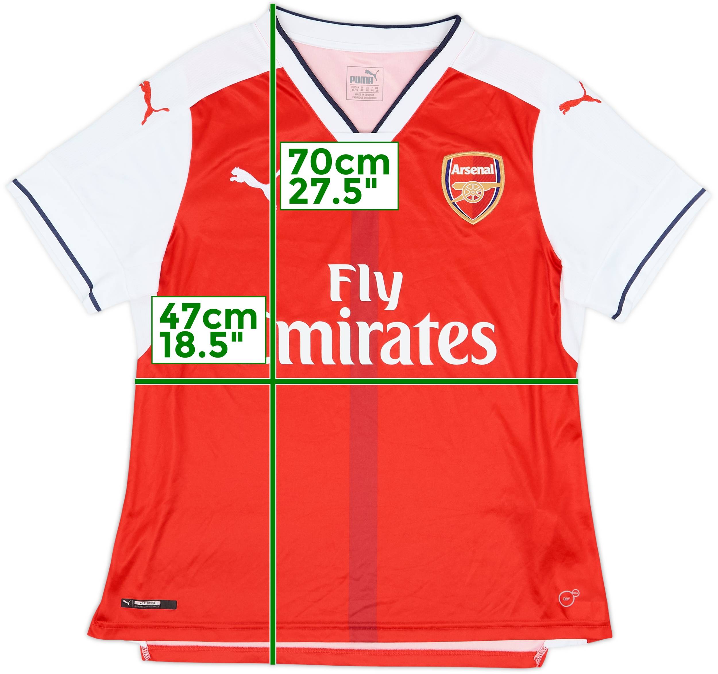 2016-17 Arsenal Home Shirt - 9/10 - (Women's XL)