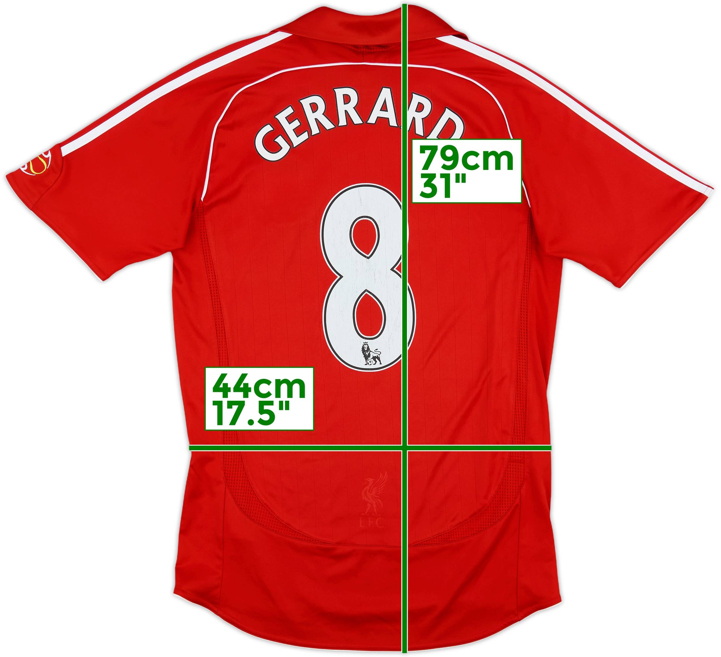 2006-08 Liverpool Home Shirt Gerrard #8 - 5/10 - (S)