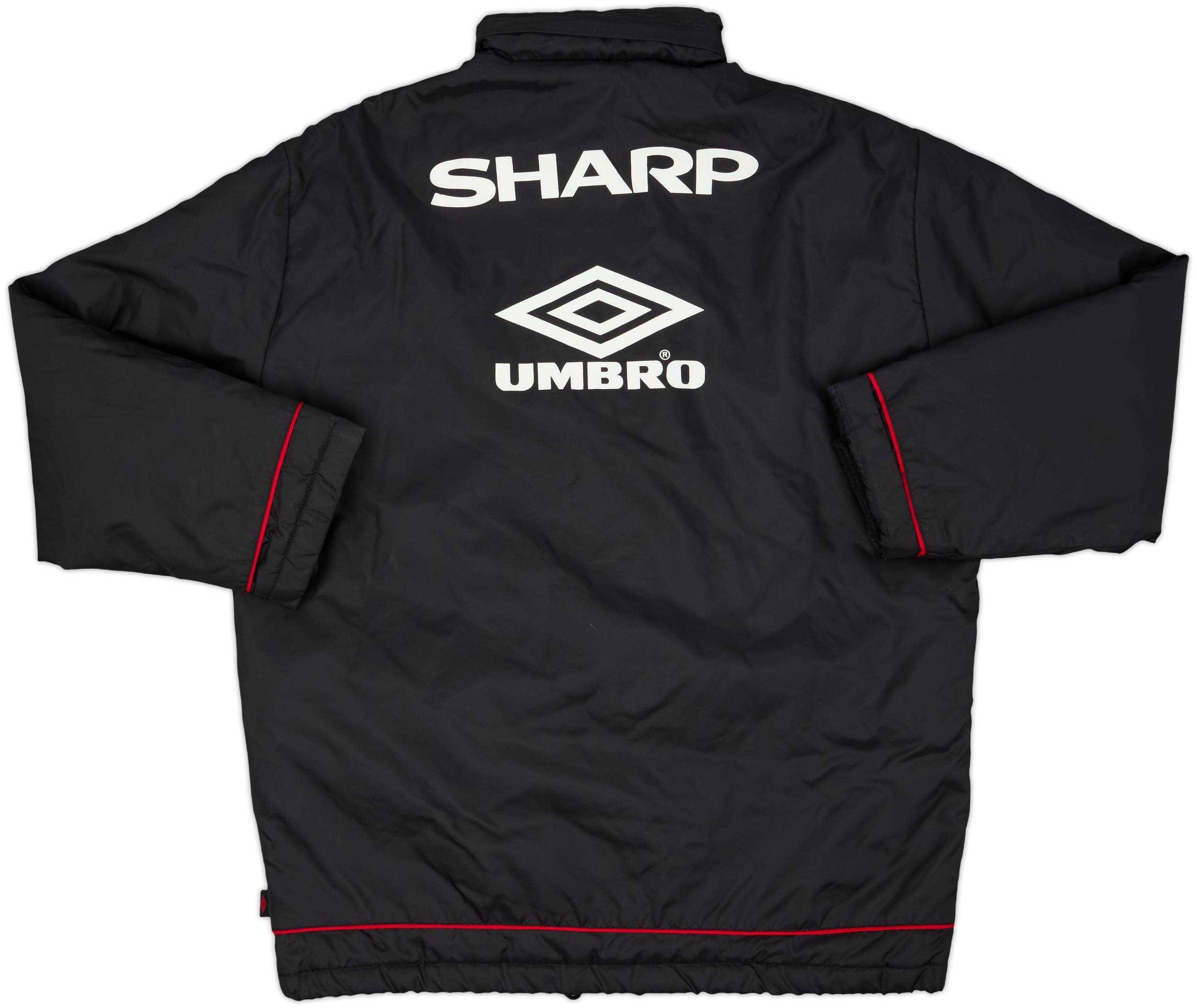 1998-99 Manchester United Umbro Padded Bench Coat - 6/10 - (M)