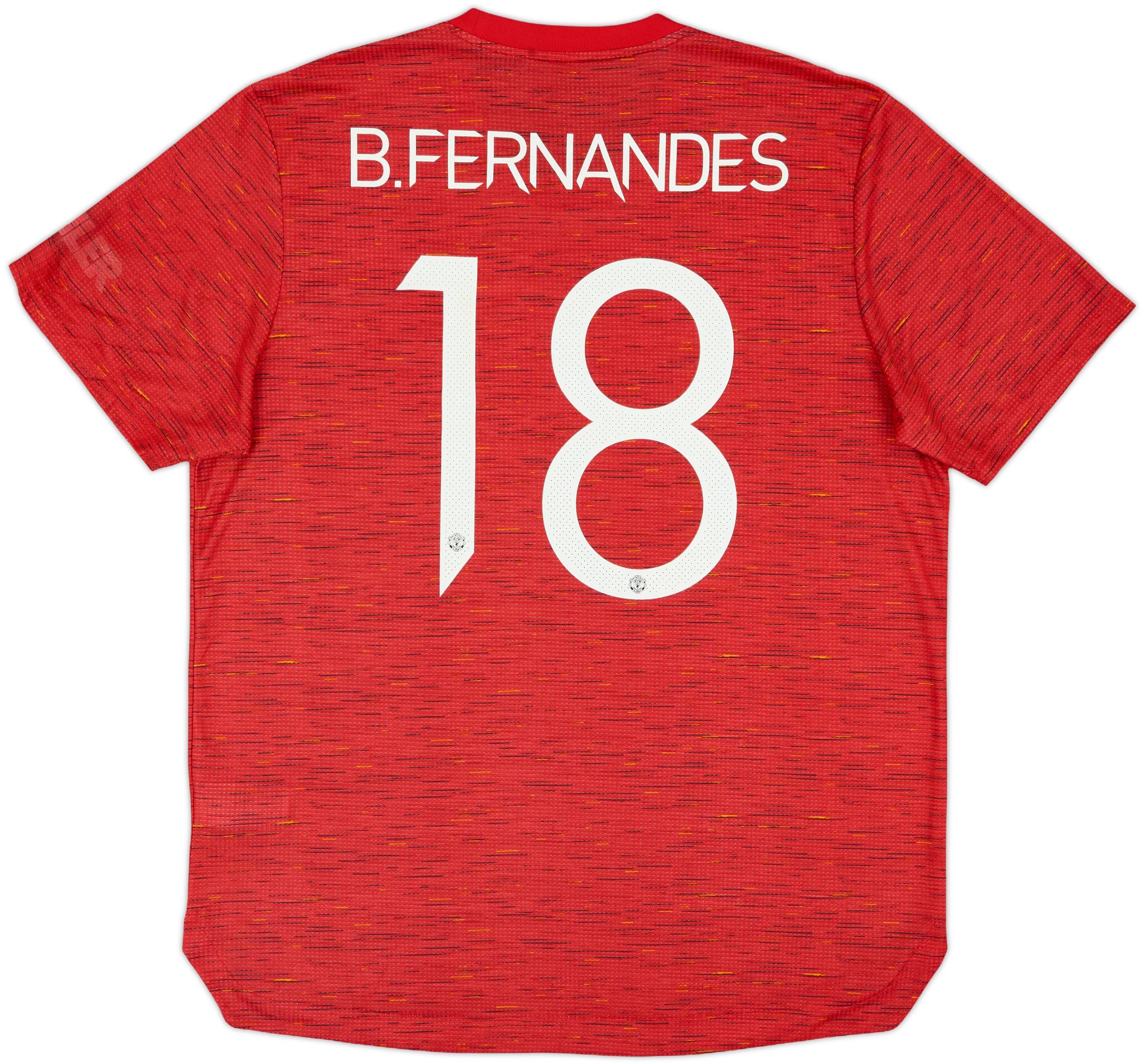 2020-21 Manchester United Authentic Home Shirt B. Fernandes #18