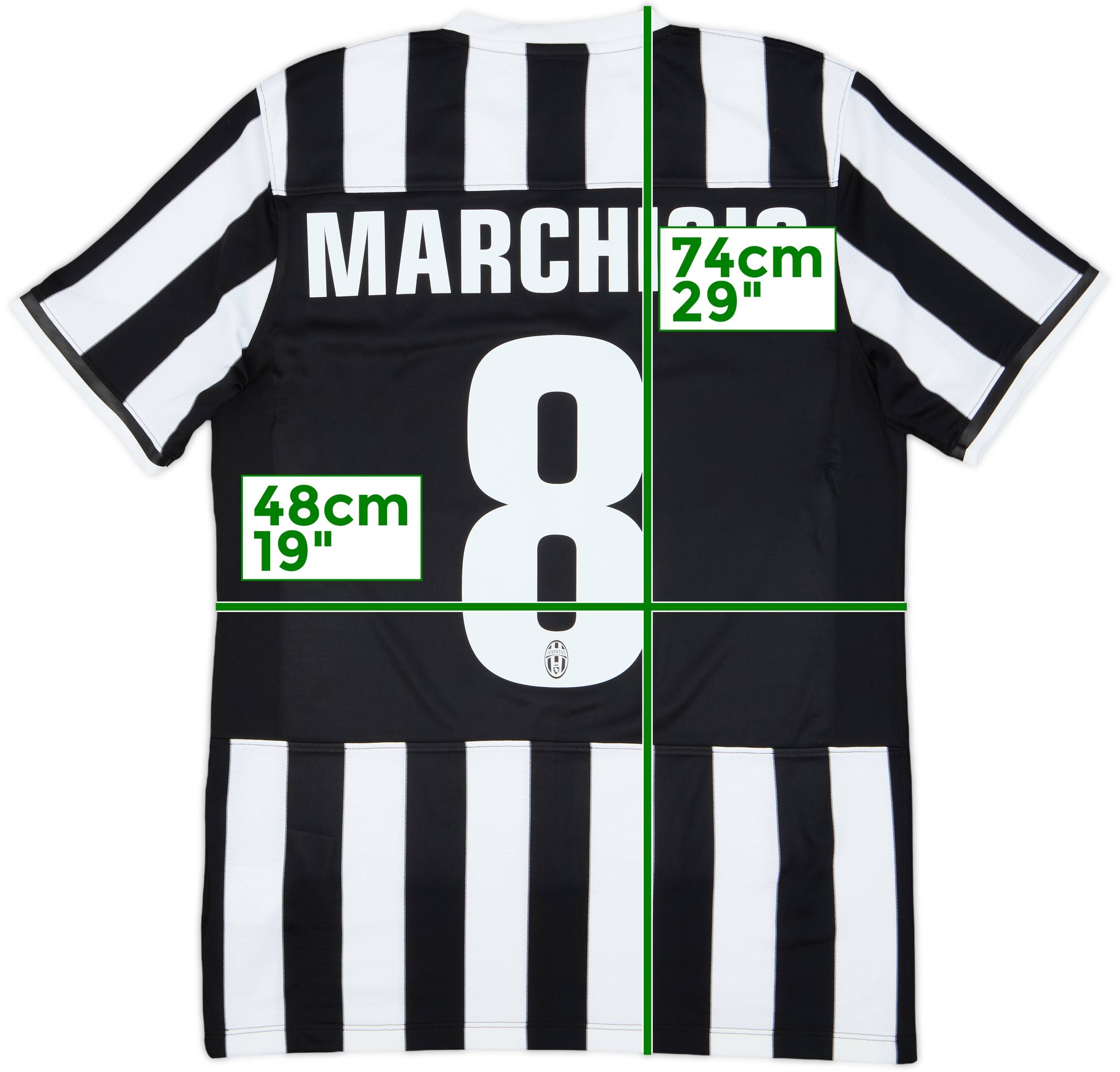 2013-14 Juventus Home Shirt Marchisio #8 - 9/10 - (M)