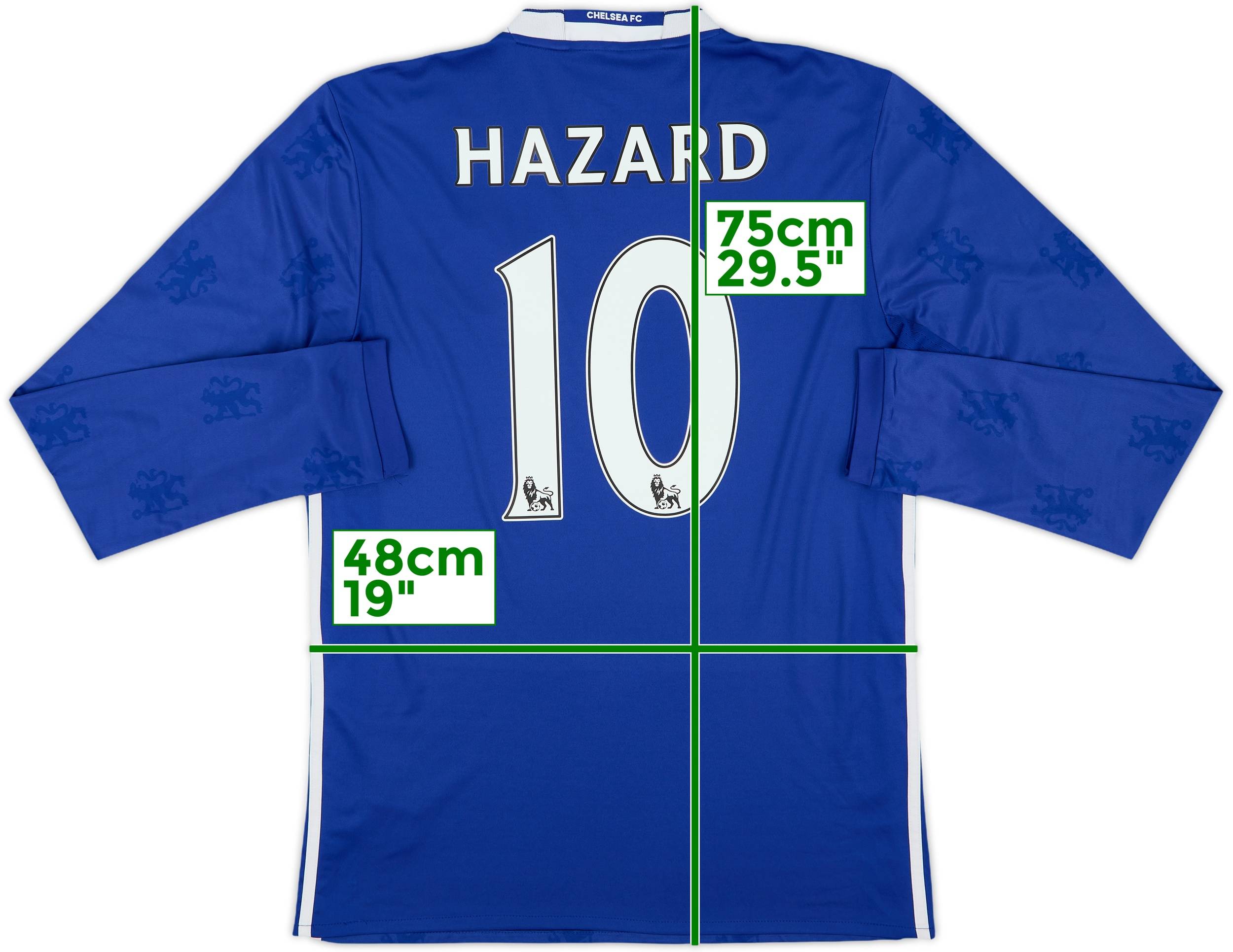 2016-17 Chelsea Home L/S Shirt Hazard #10 - 6/10 - (M)