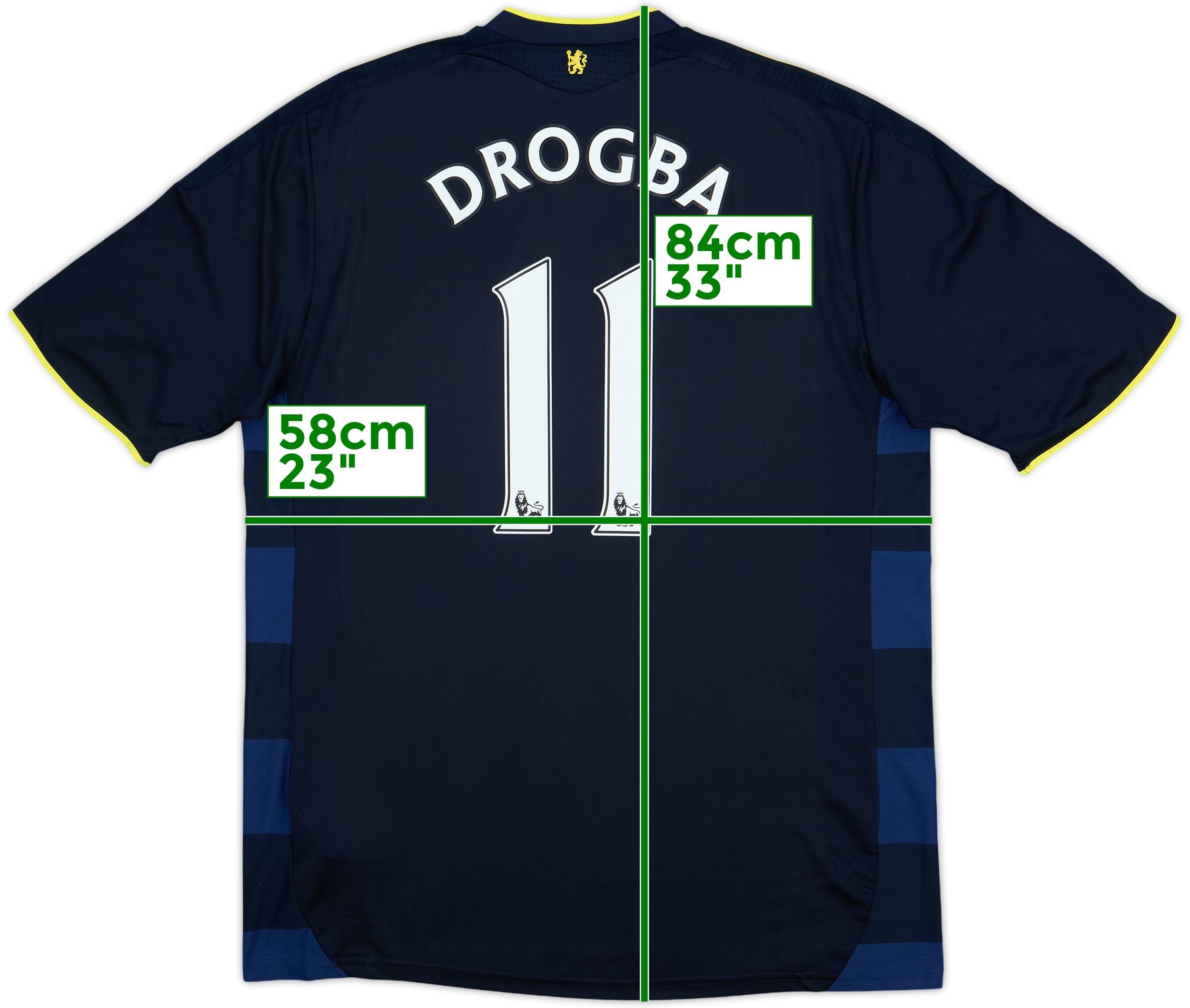 2009-10 Chelsea Away Shirt Drogba #11 - 9/10 - (L)
