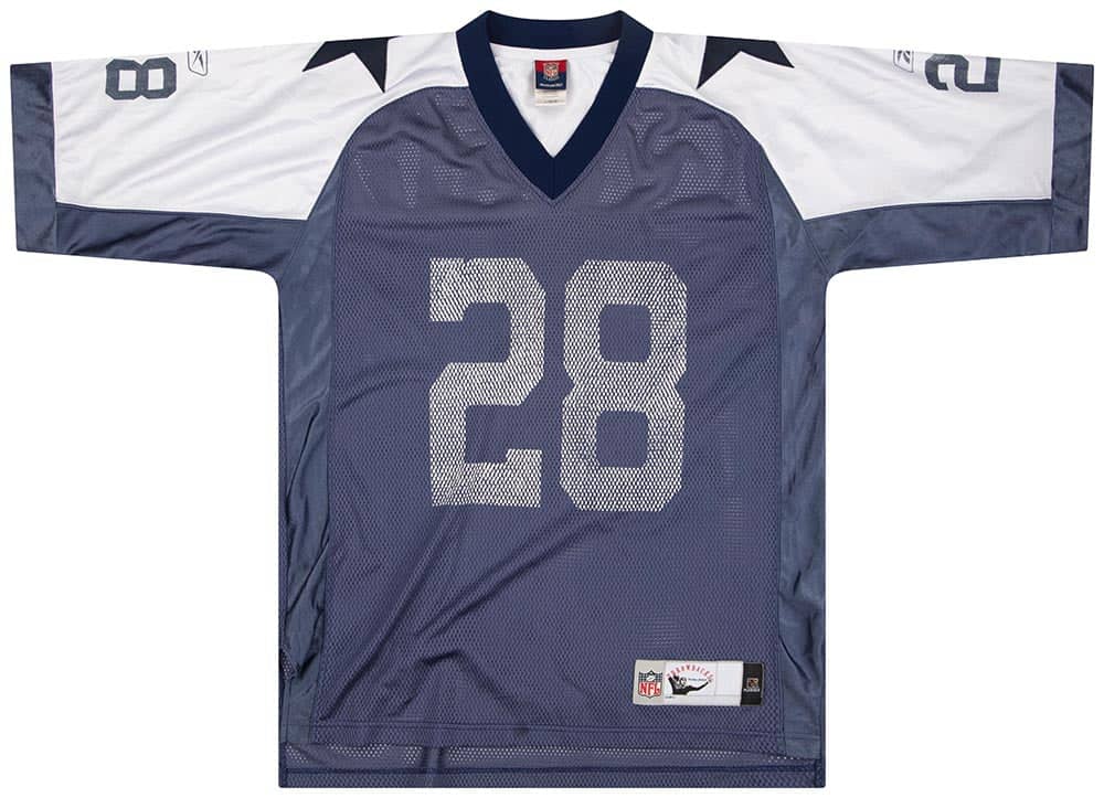 2004 Dallas Cowboys Woodson #28 Reebok Throwback Jersey (Alternate) L