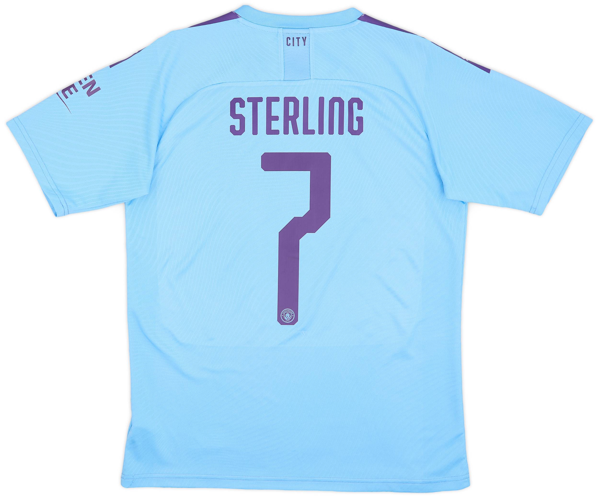 2019-20 Manchester City Home Shirt Sterling #7 - 4/10 - (M)