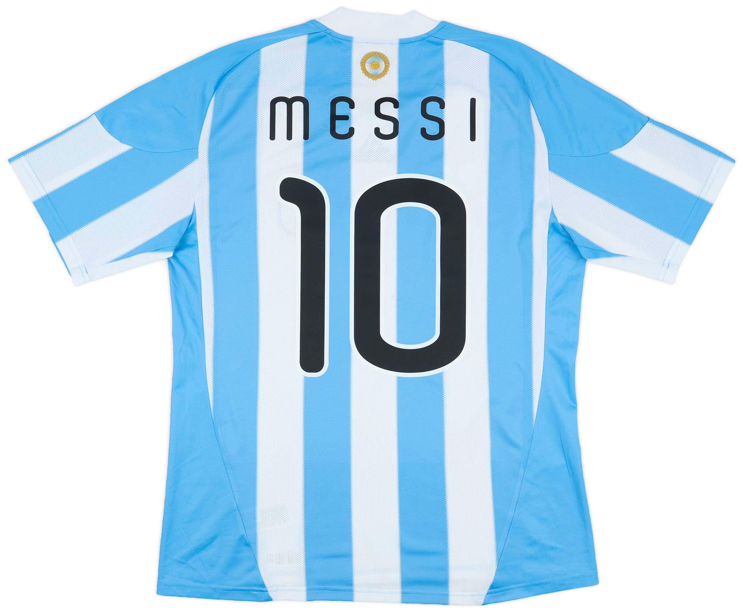2010-11 Argentina Home Shirt Messi #10 - 8/10 - (L)