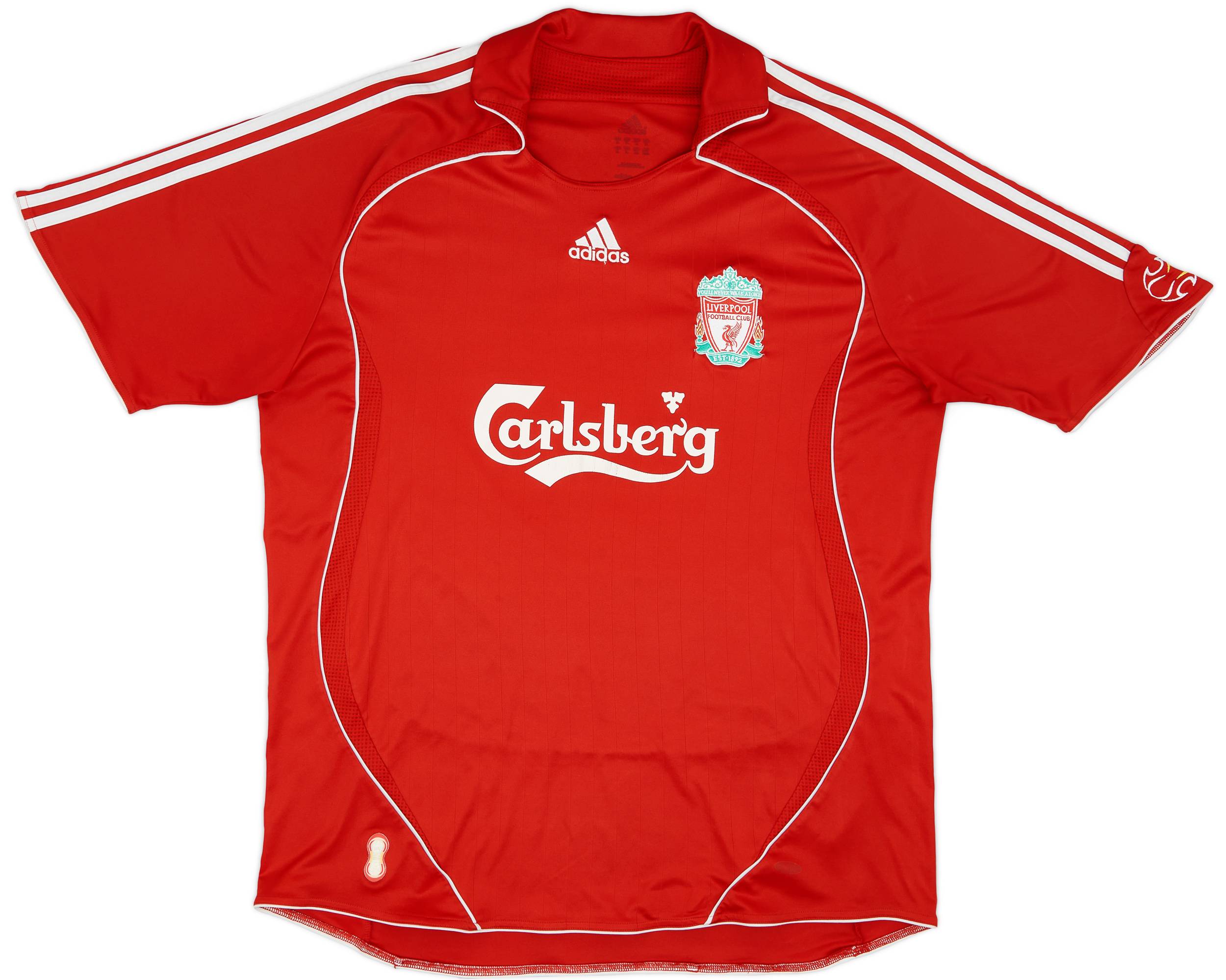 リバプール FC ジャージ GERRARD 8 番 M 2006-08 Liverpool Home Shirt Gerrard #8 - 6/10 - (XL)