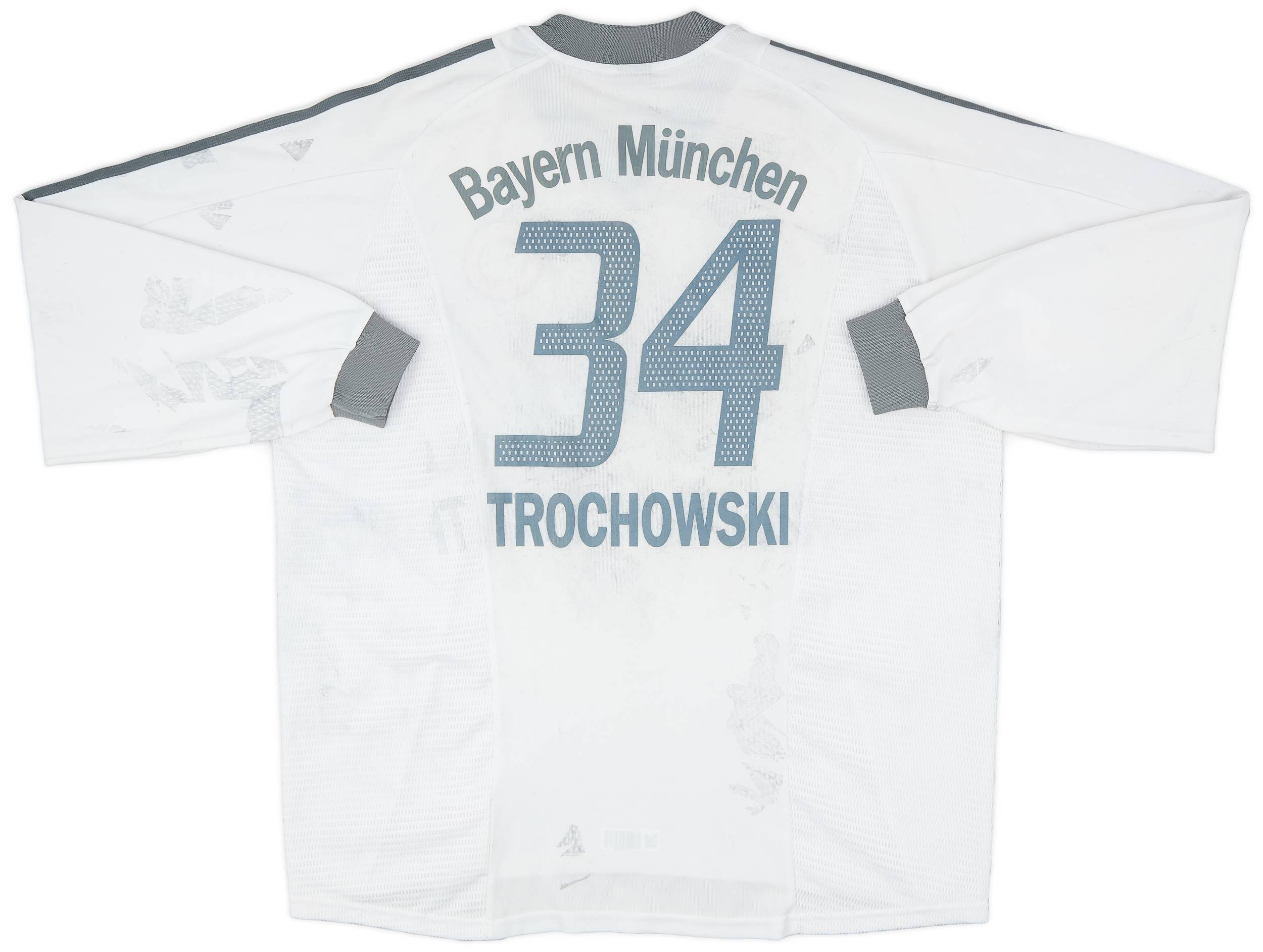 2002-03 Bayern Munich Away L/S Shirt Trochowski #34 - 4/10 - (XXL)