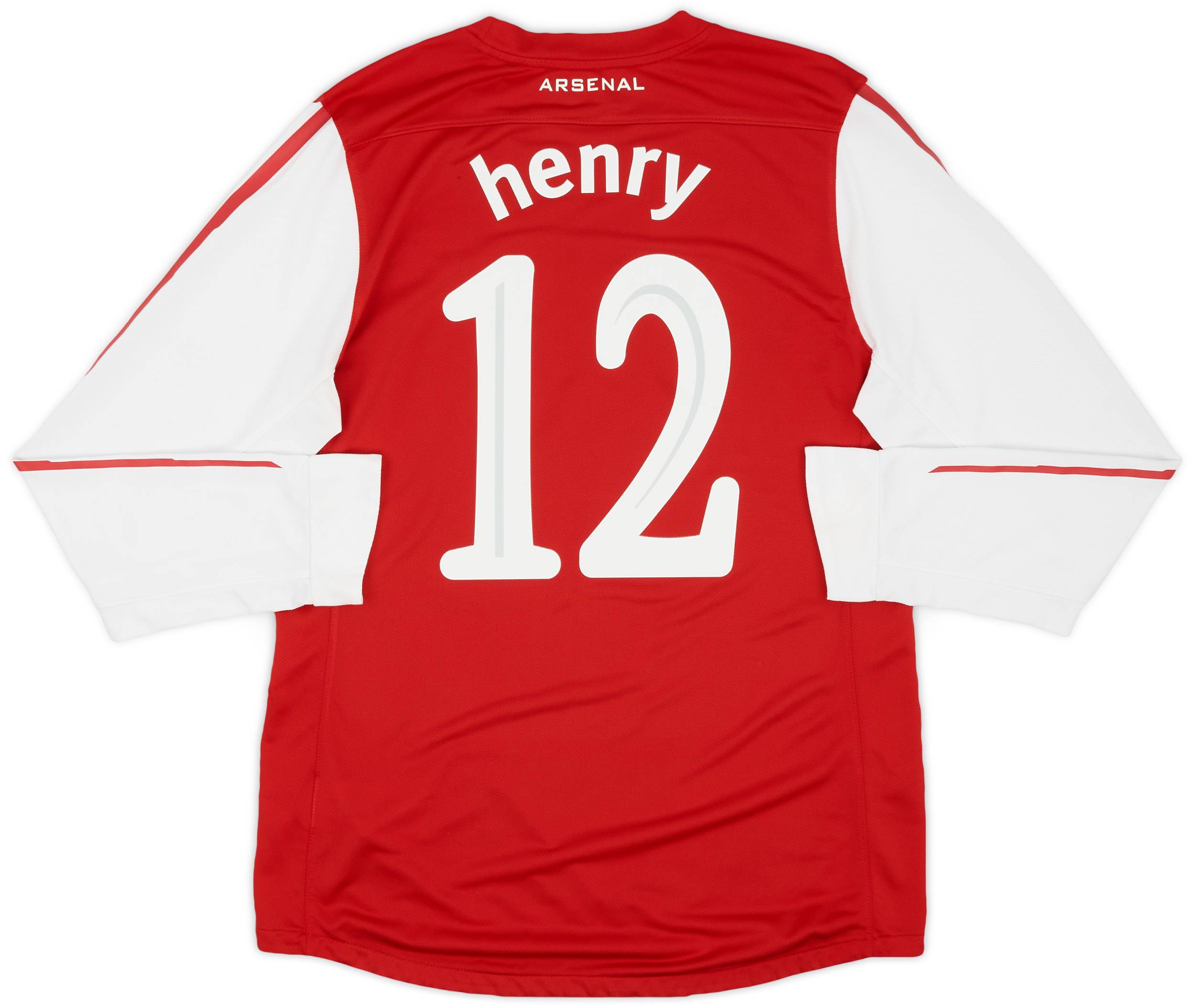 2011 12 Arsenal Player Issue Home L S Shirt Henry 12 9 10 L