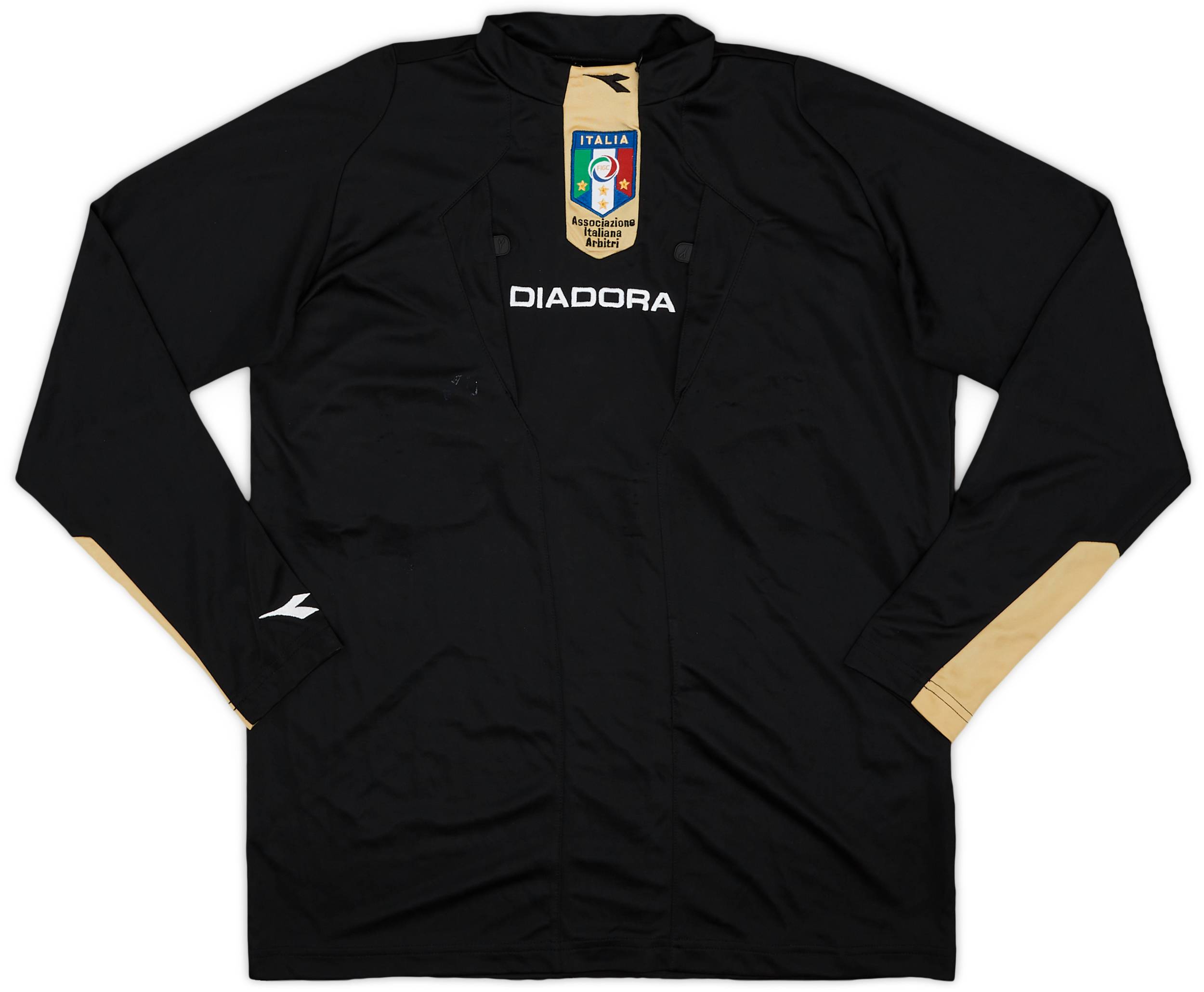 2007-09 Italy Diadora Referee L/S Shirt - 7/10 - (S)