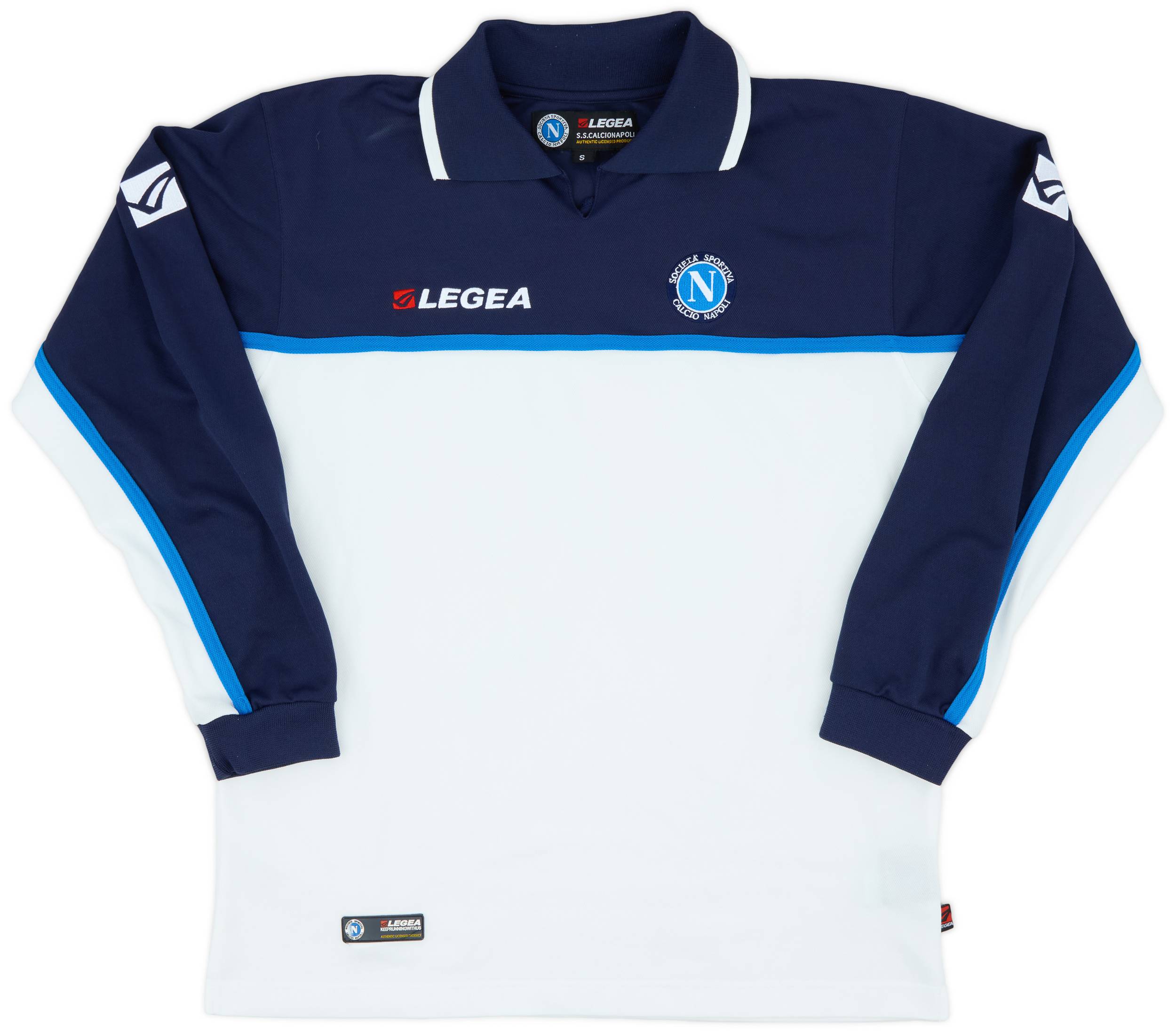 2003-04 Napoli Legea L/S Polo Shirt - 8/10 - (S)