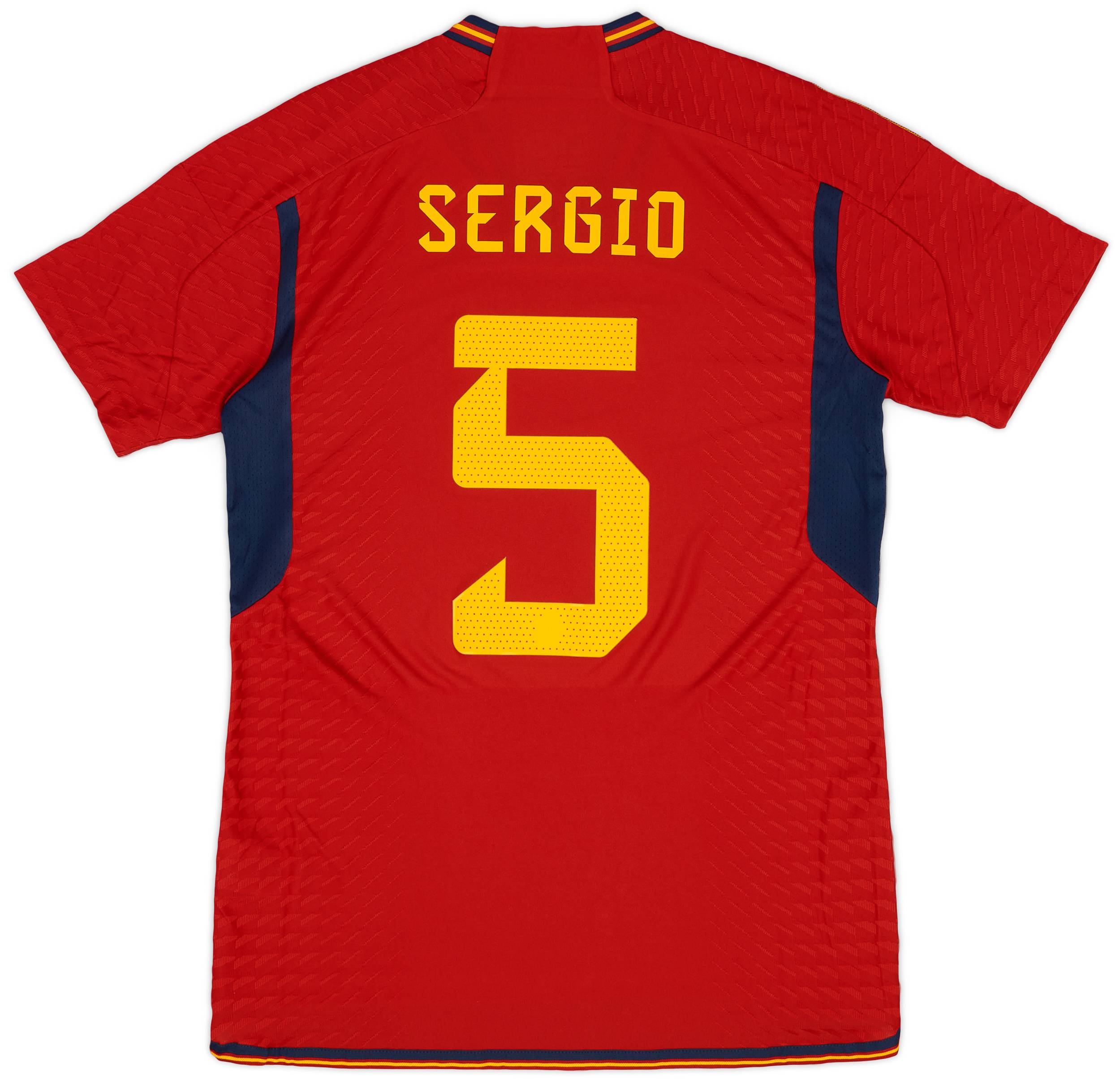 2022-23 Spain Authentic Home Shirt Sergio #5