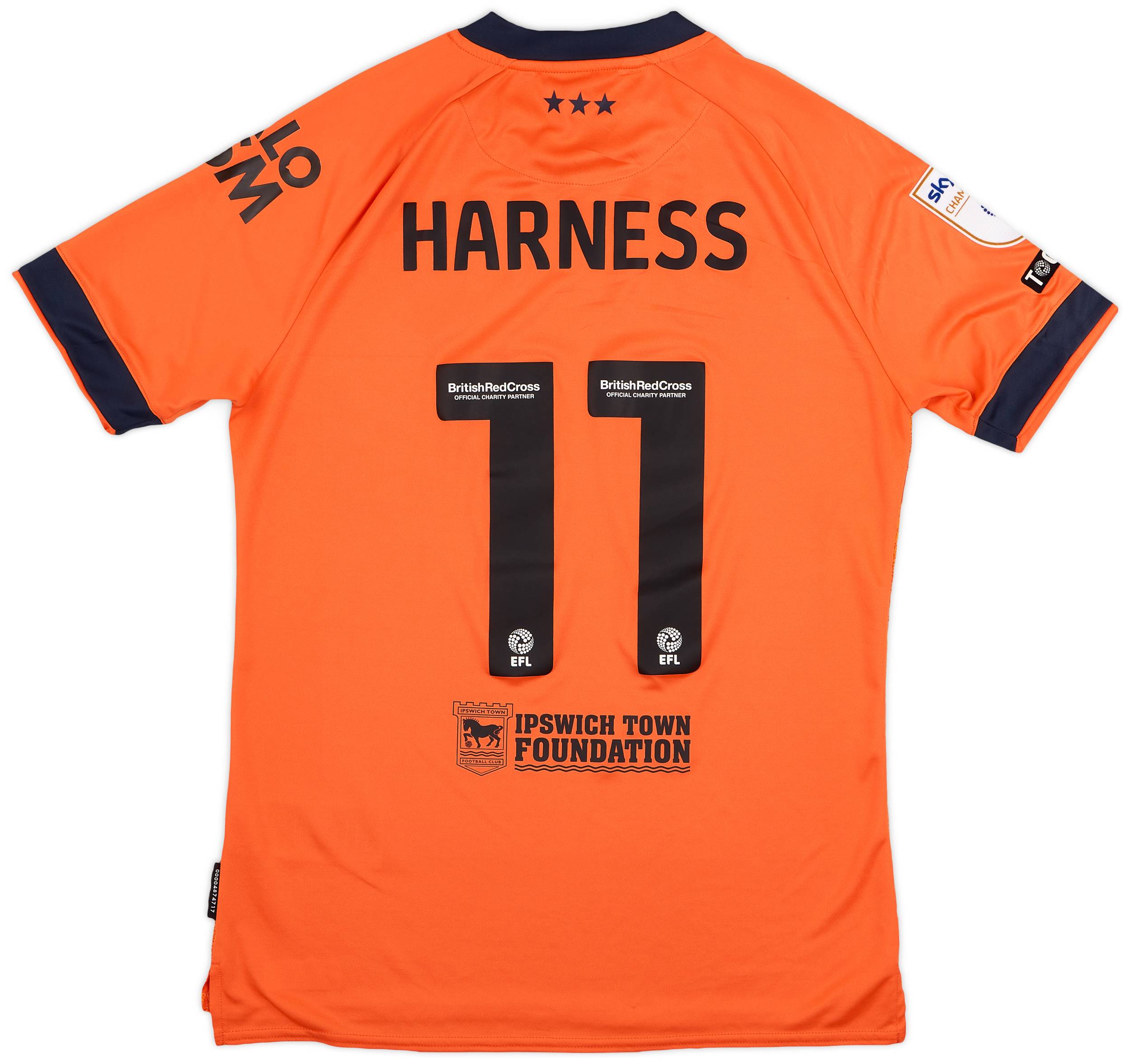 2023-24 Ipswich Match Issue Away Shirt Harness #11