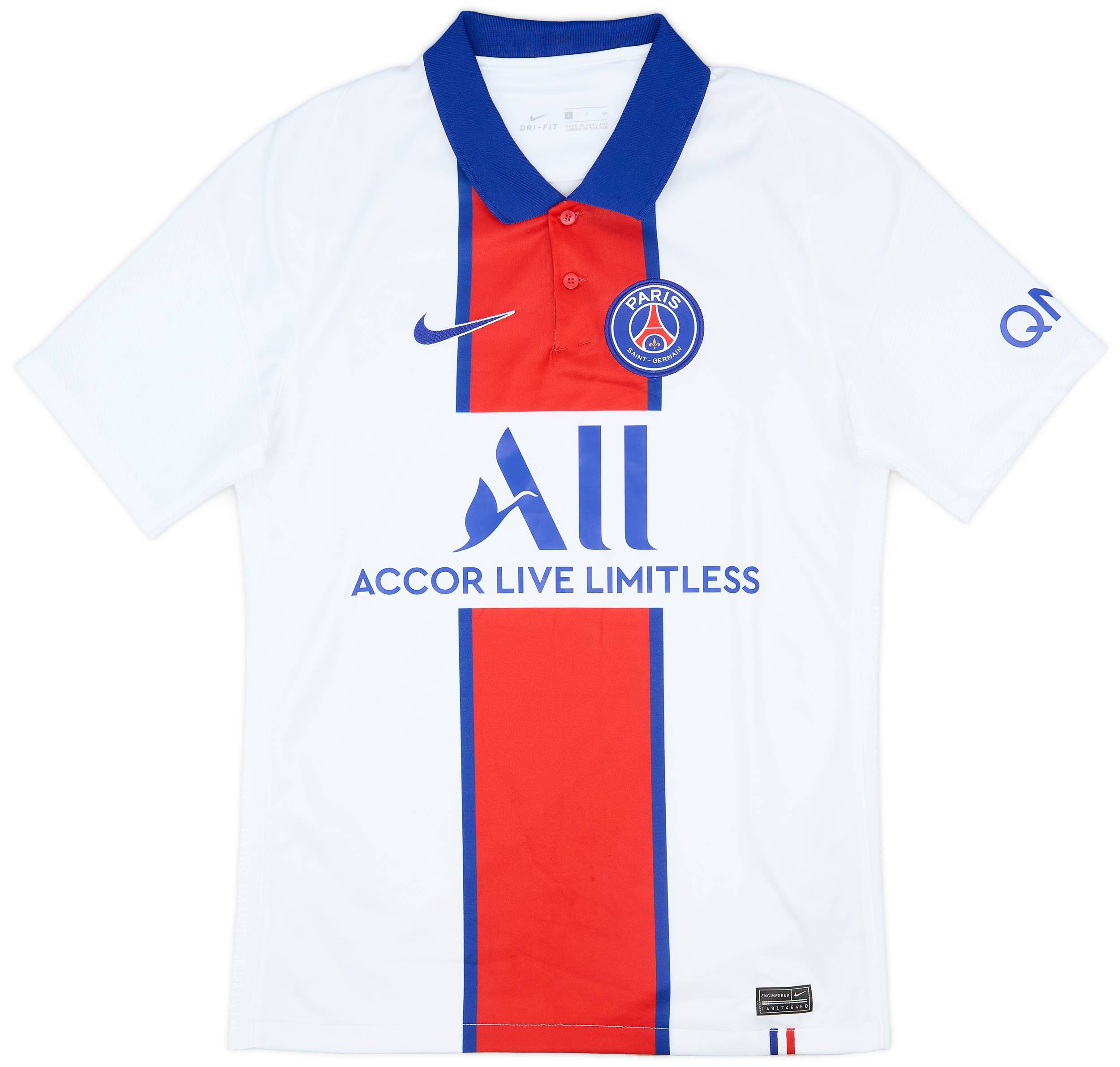 2020-21 Paris Saint-Germain Away Shirt - 8/10 - (S)