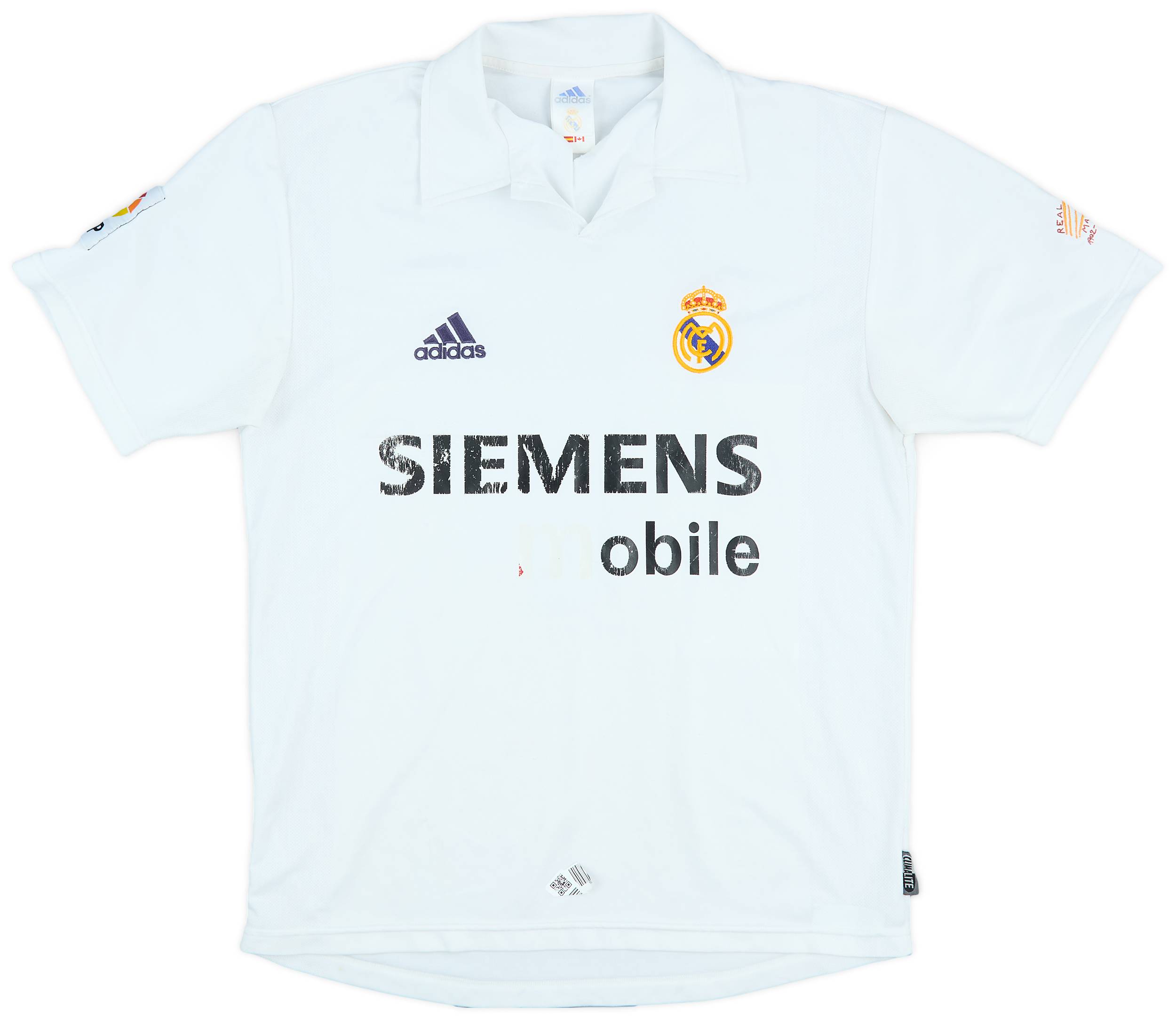 2002-03 Real Madrid Centenary Home Shirt Raul #7 - 4/10 - (S)