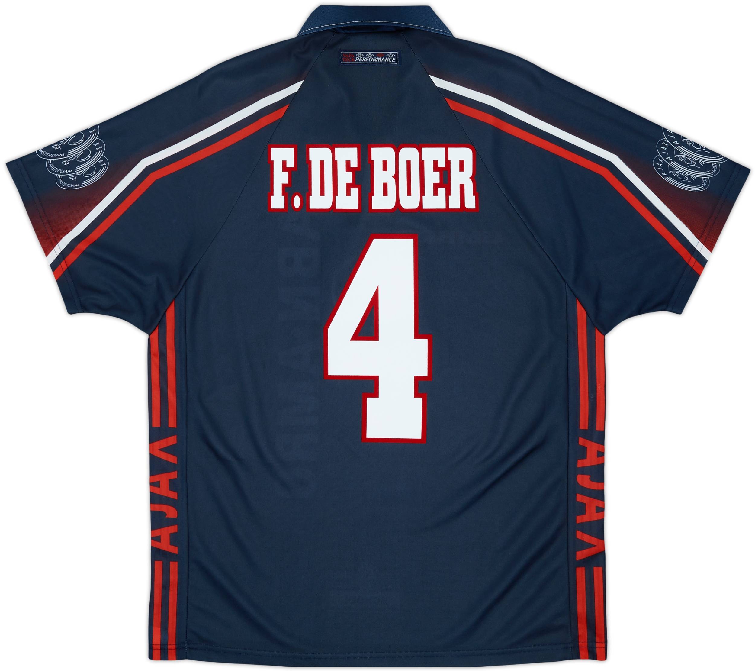 1997-98 Ajax Away Shirt F.De Boer #4 - 9/10 - (M)