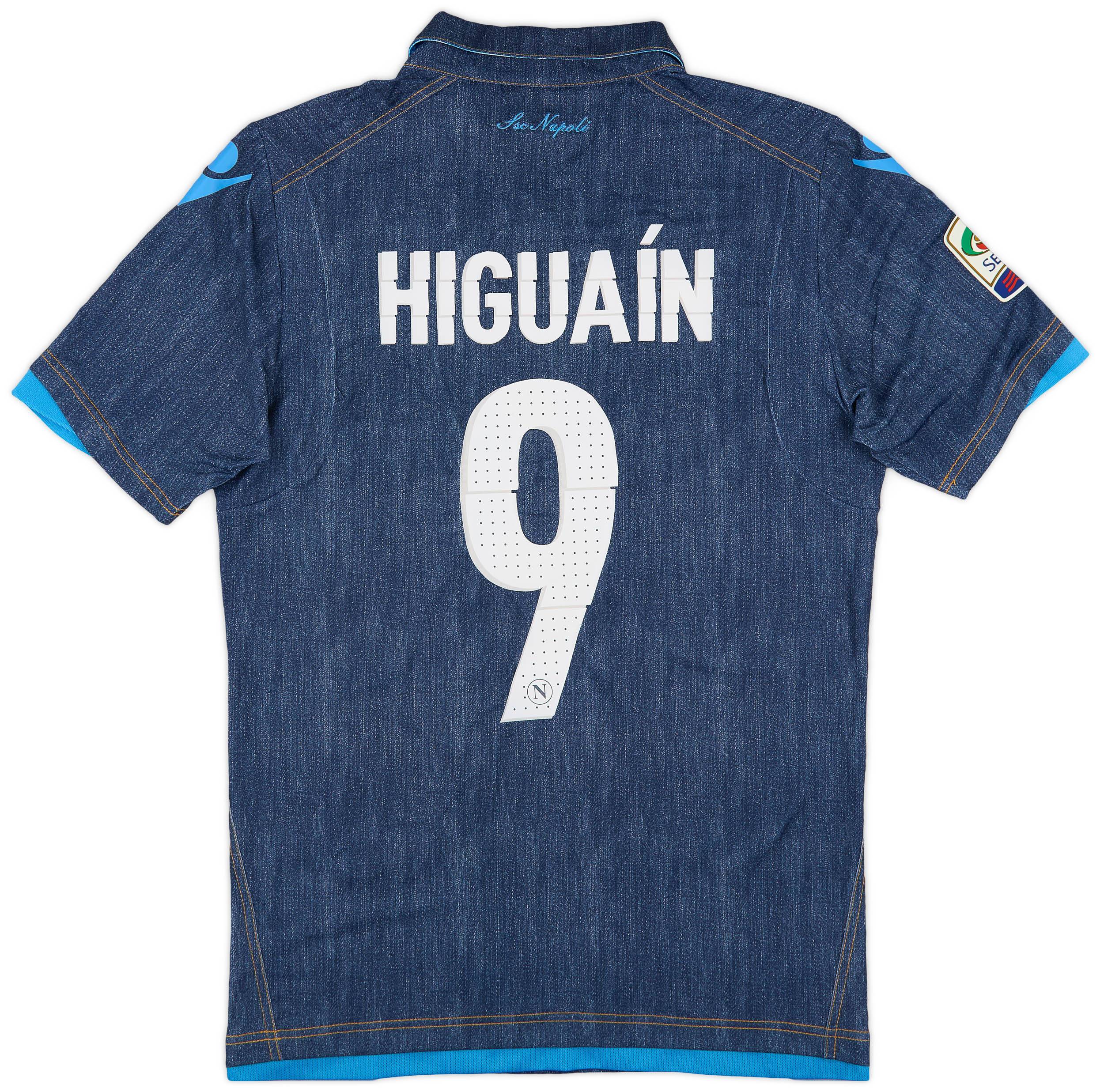 2014-15 Napoli Away Shirt Higuain #9 - 8/10 - (XL)