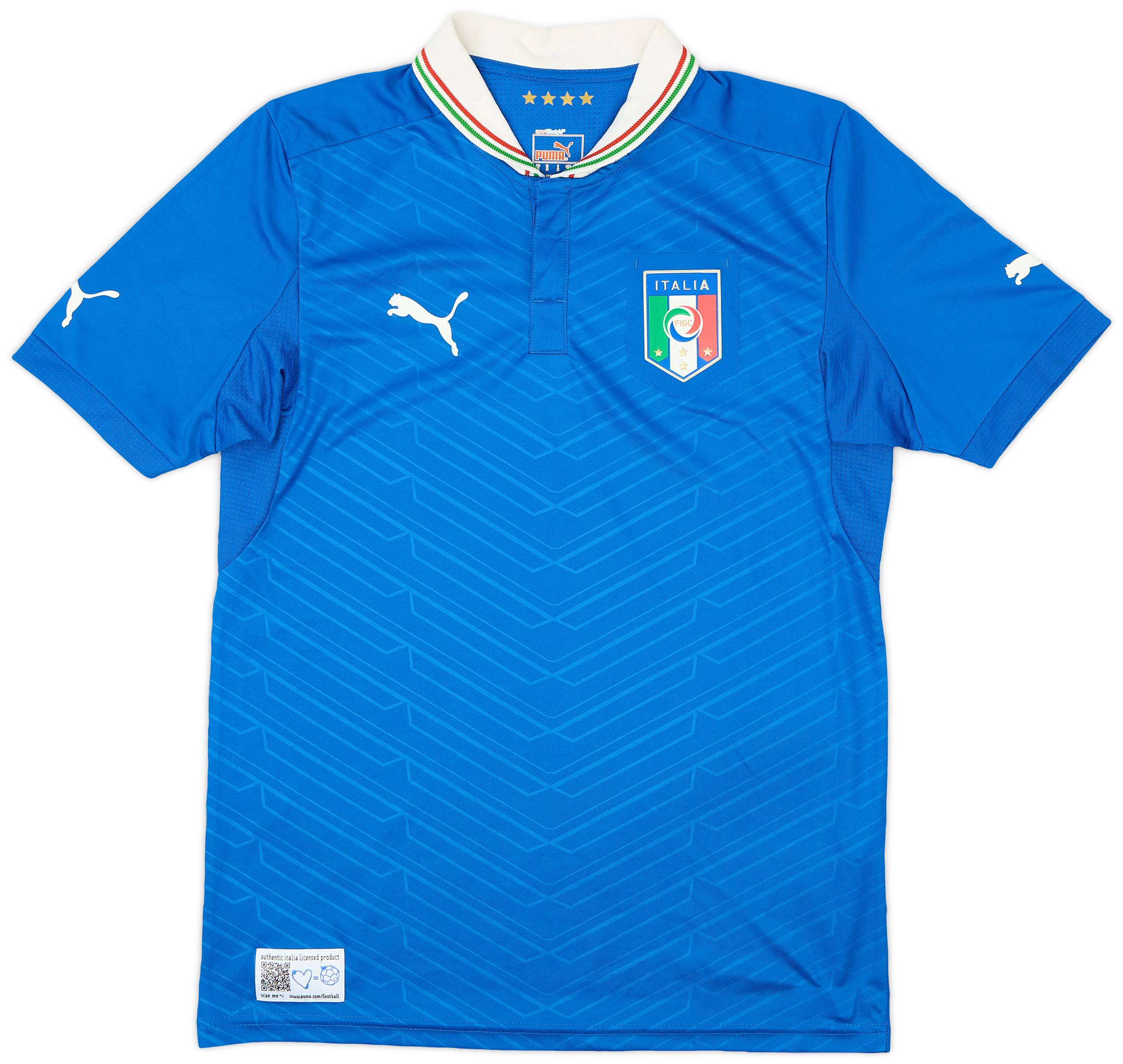 2012-13 Italy Home Shirt - 9/10 - (S)