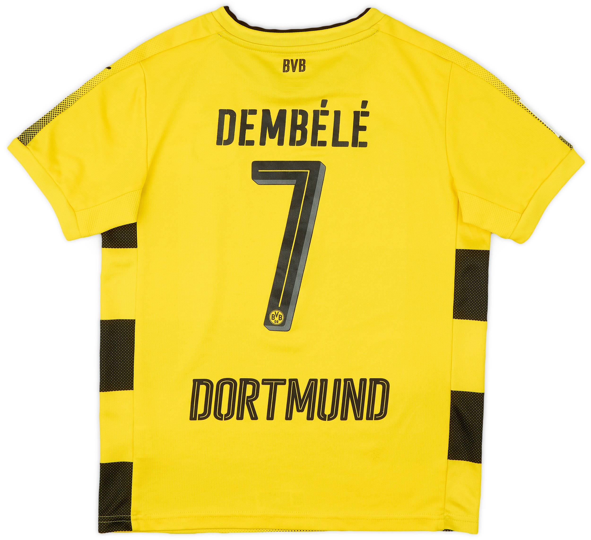2017-18 Borussia Dortmund Home Shirt Dembele #7 - 8/10 - (M.Boys)