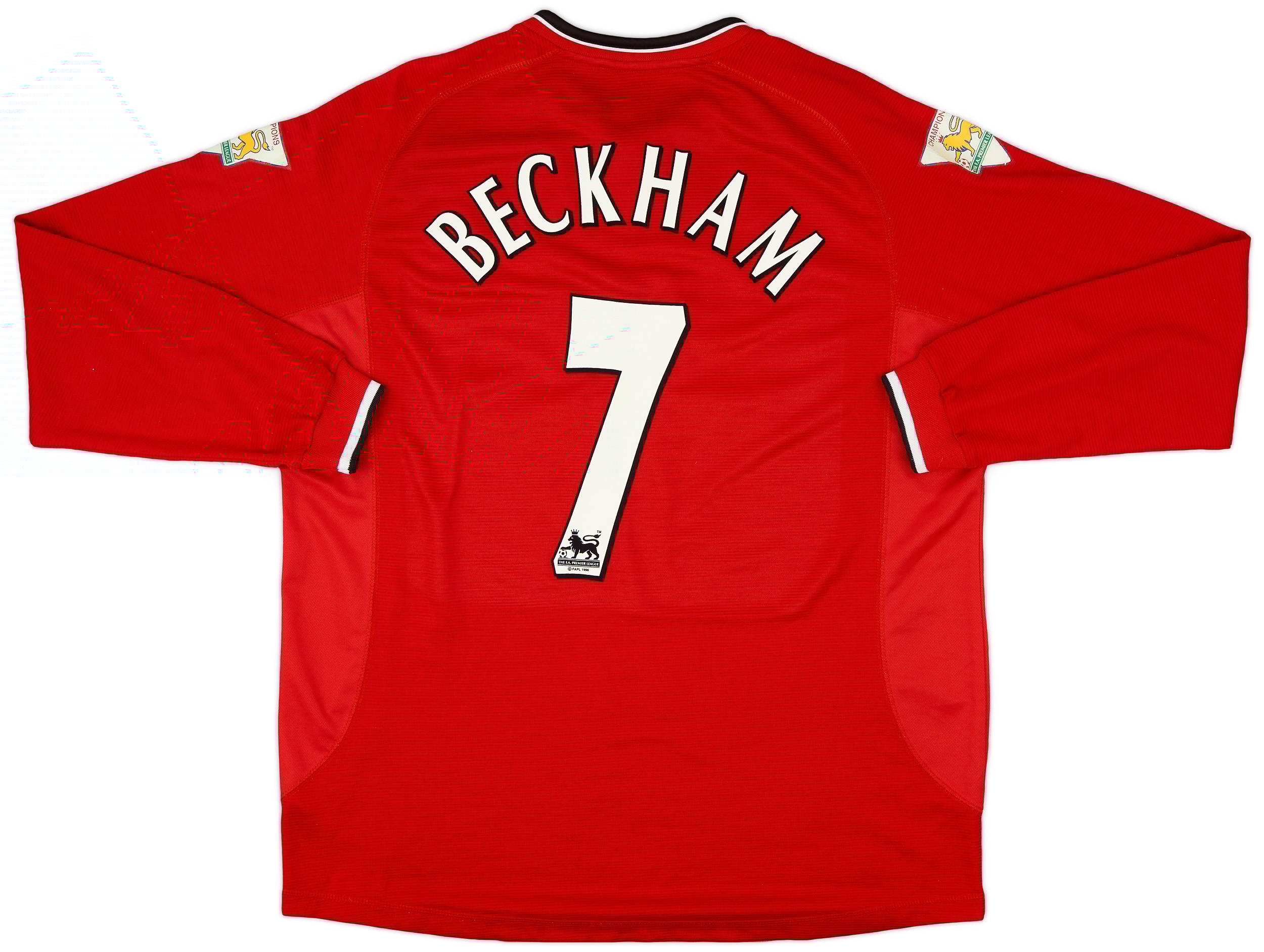 Manchester United 2003 Home Jersey #7 Beckham Nike Red Shirt