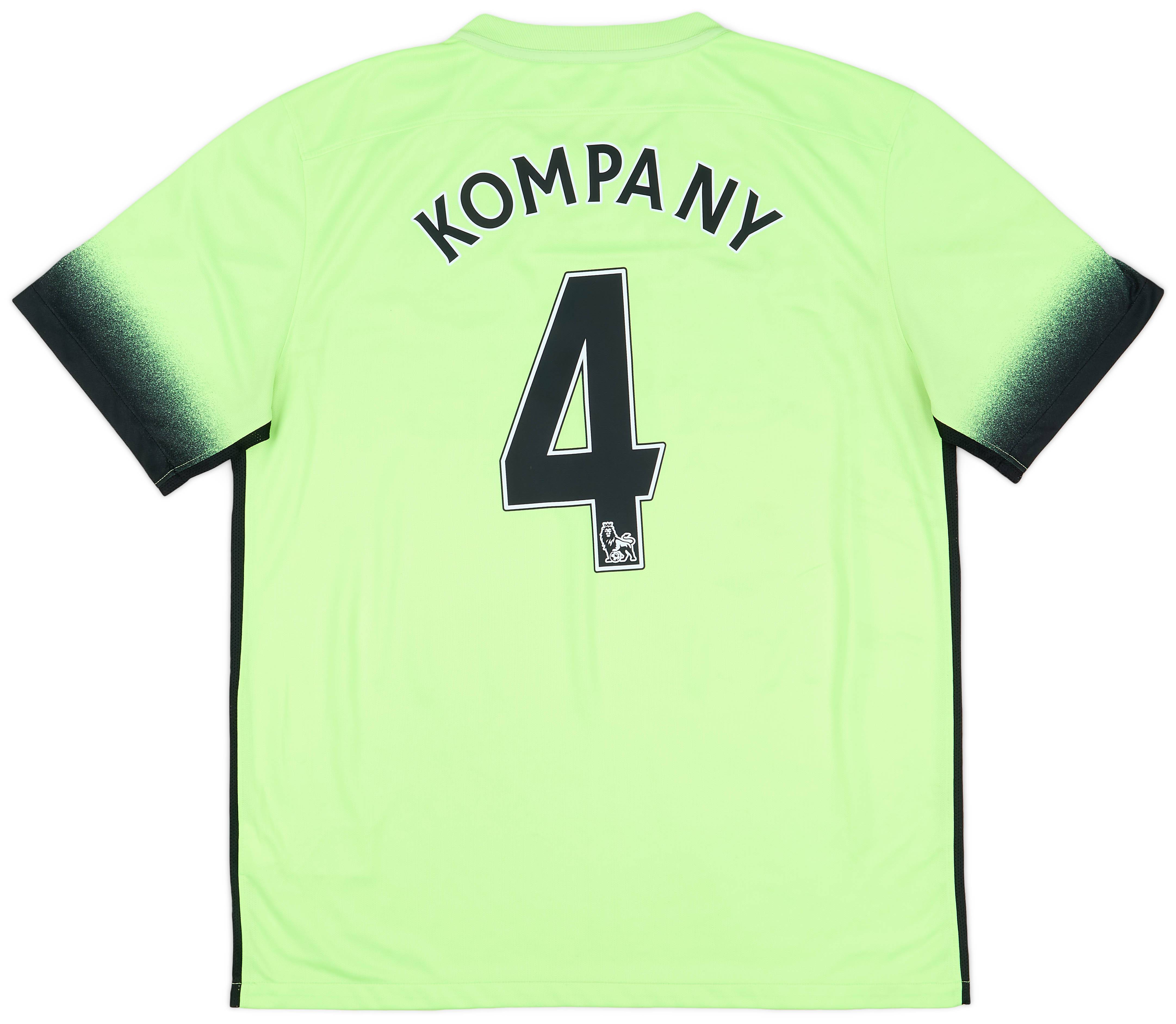 2015-16 Manchester City Third Shirt Kompany #4 - 6/10 - (L)