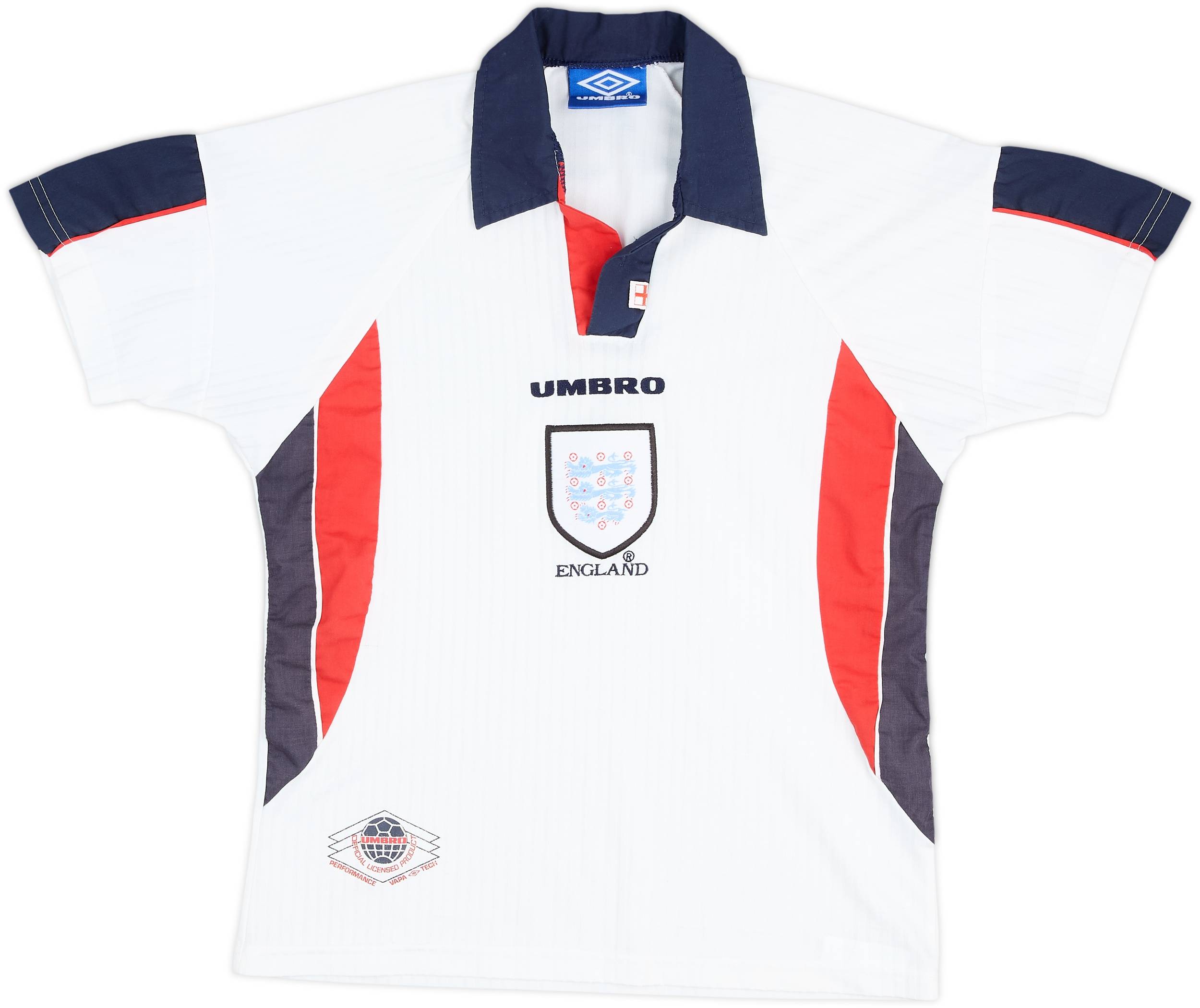 1997-99 England Home Shirt - 7/10 - (M.Boys)