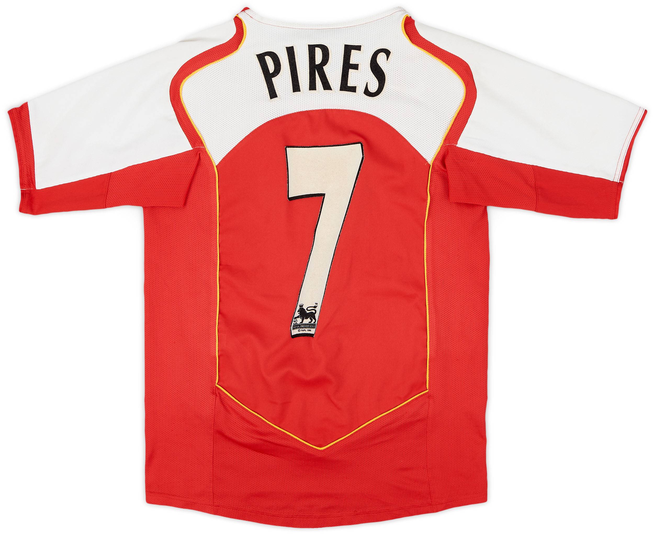 激安アウトレット - #7 Pires Shirt Home Arsenal 2004-05 8/10 (L.Boys) - ウェア