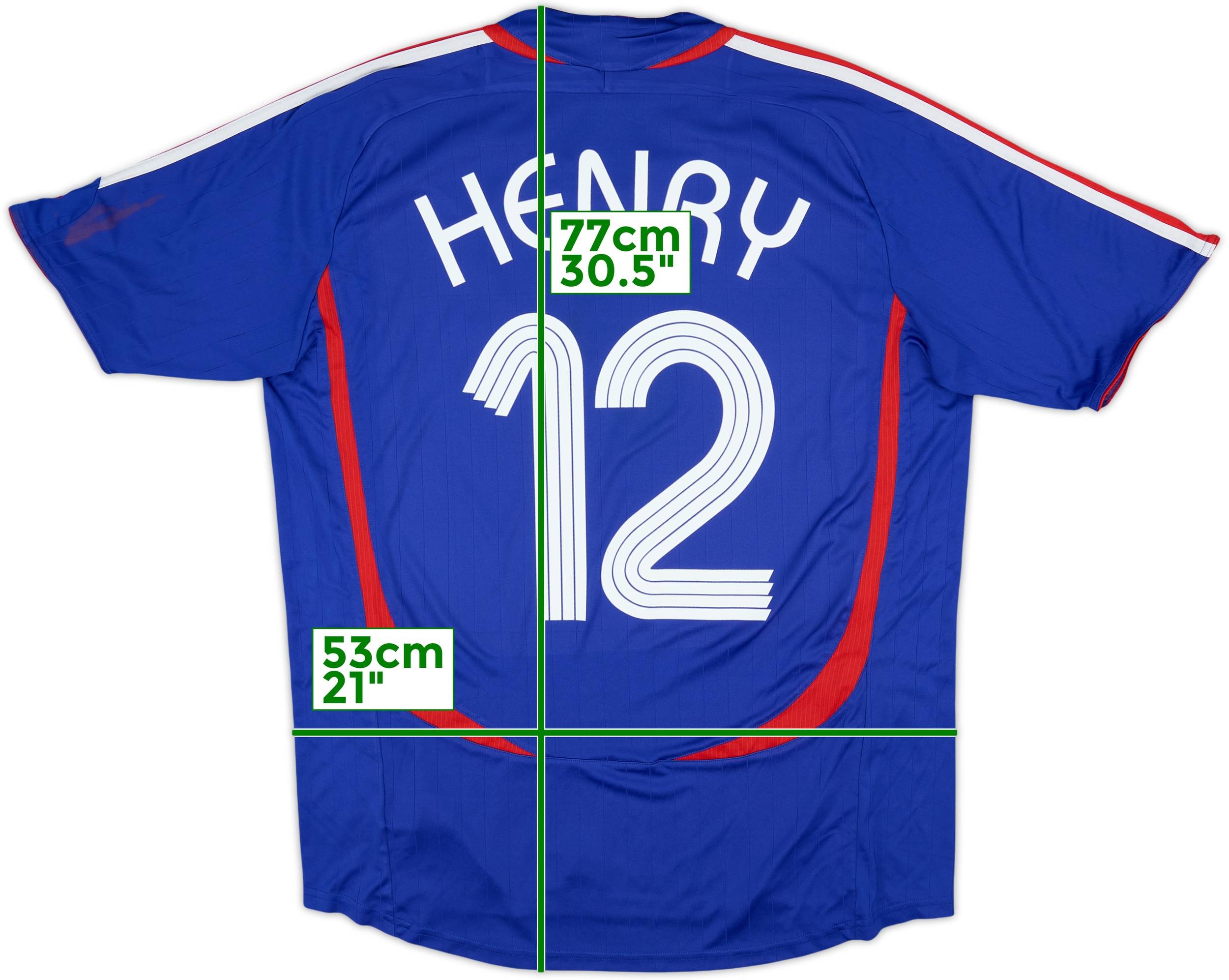 2006-07 France Home Shirt Henry #12 - 6/10 - (L)