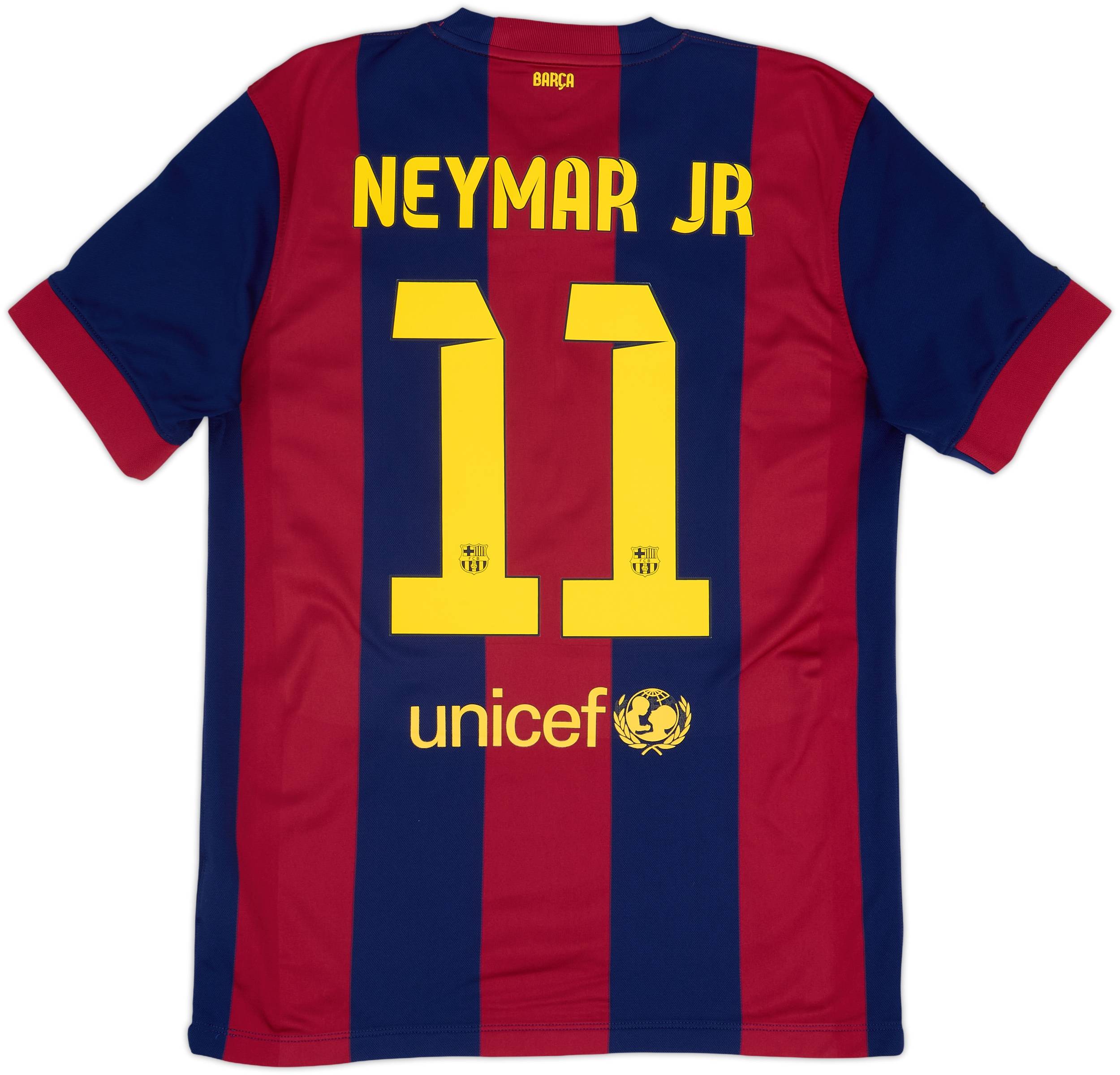 2014-15 Barcelona Home Shirt Neymar Jr #11 - 8/10 - (M)