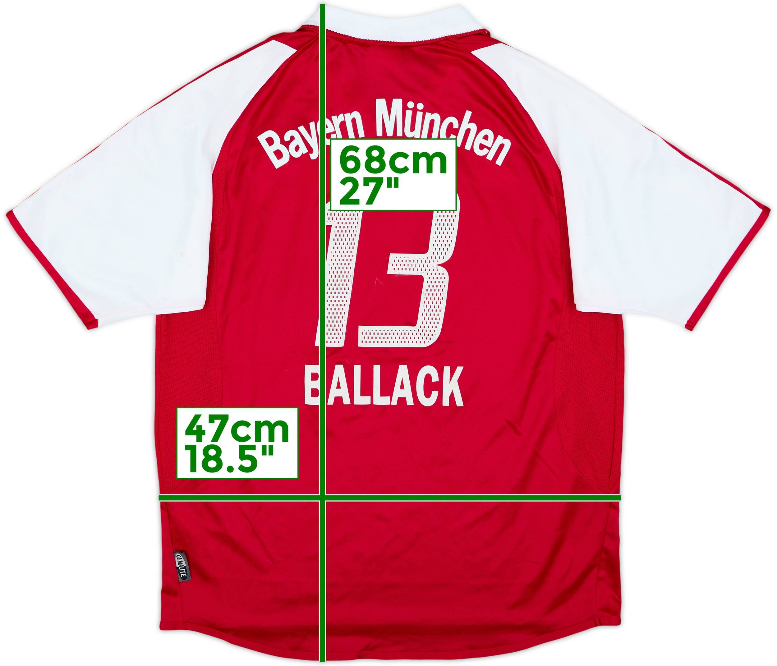 2003-04 Bayern Munich Home Shirt Ballack #13 - 7/10 - (XL.Boys)