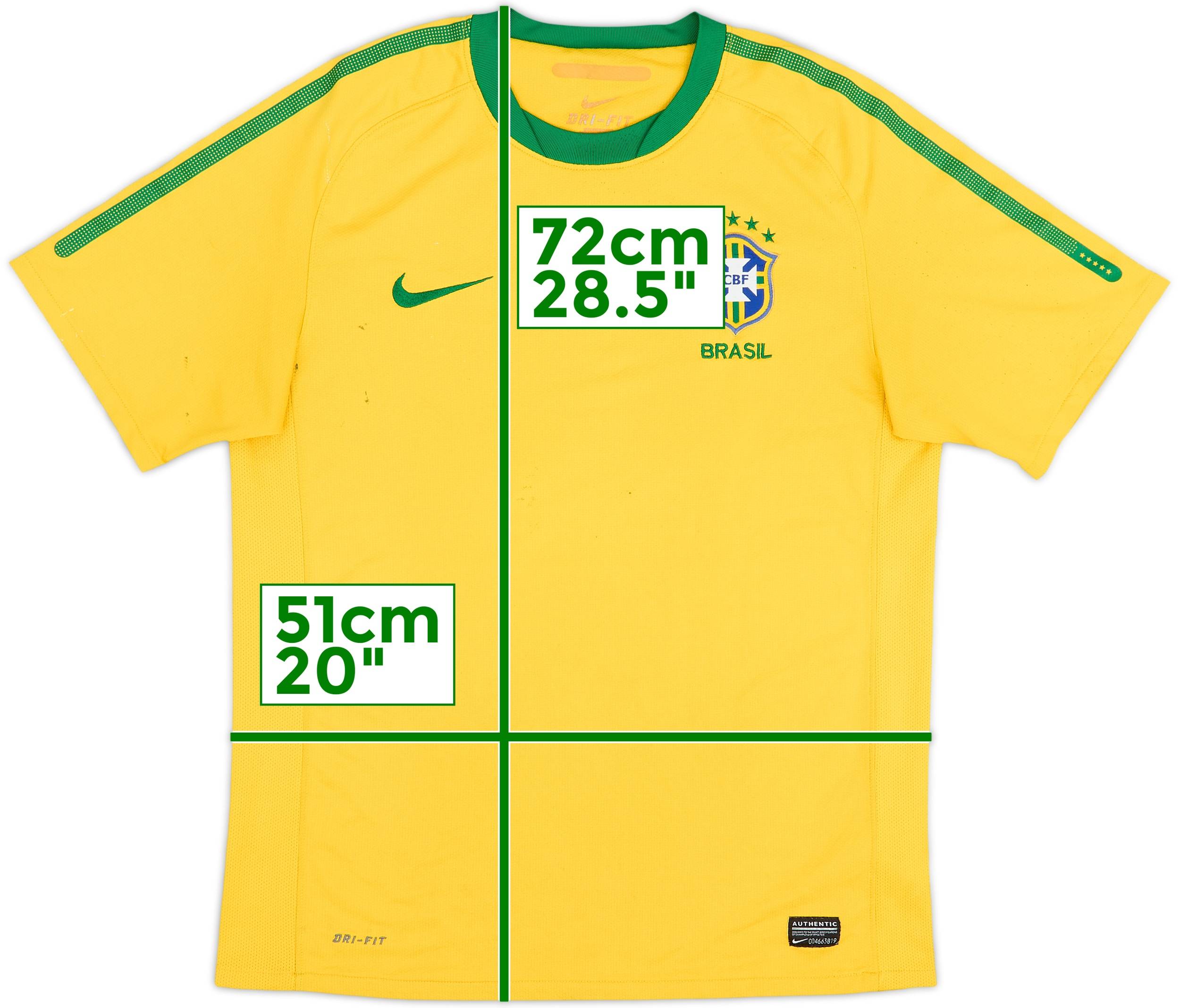 2010-11 Brazil Home Shirt - 5/10 - (M)