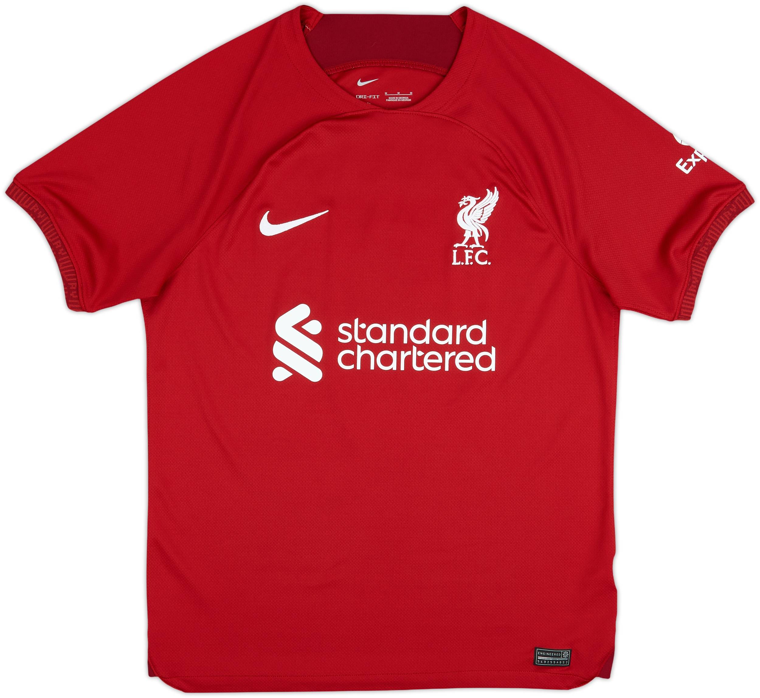 2022-23 Liverpool Home Shirt Virgil #4 - 9/10 - (M)