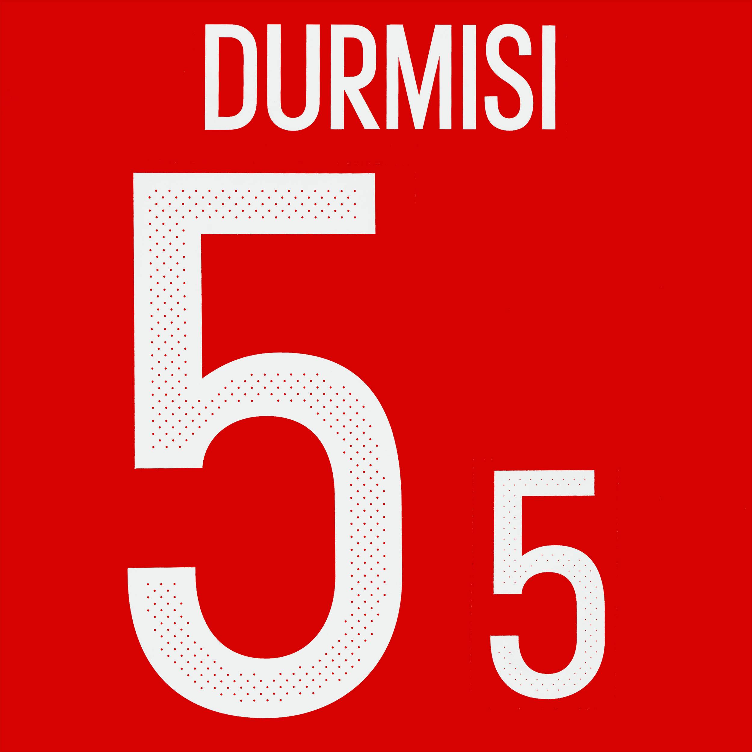 2016-18 Denmark Home Durmisi #5 Name Set